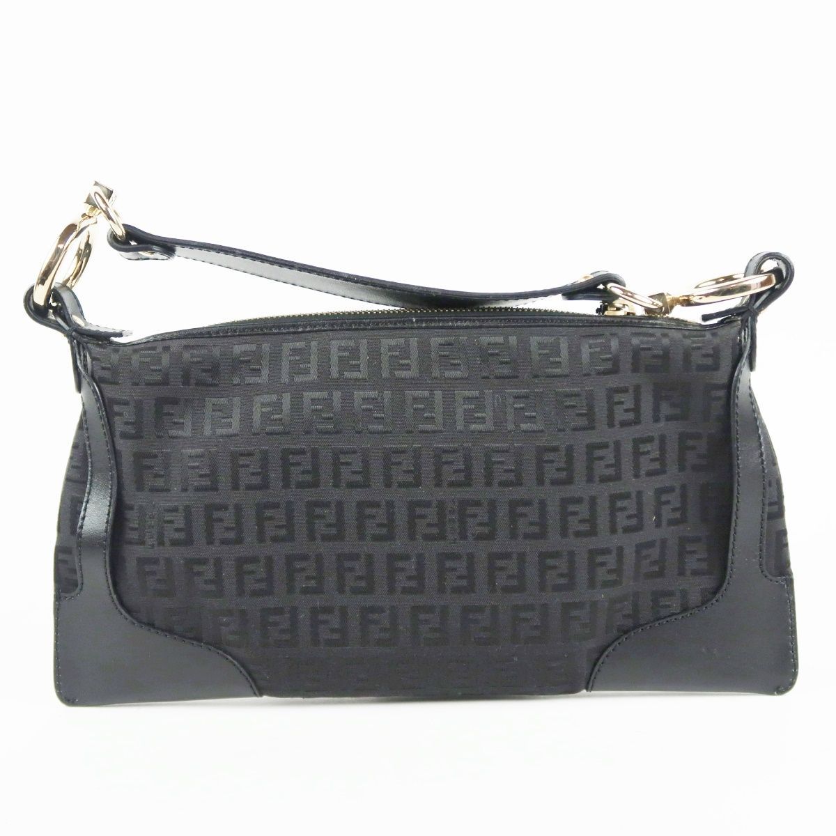 超美品】FENDI フェンディ イタリア製 ズッキーノ ブラック ワン 
