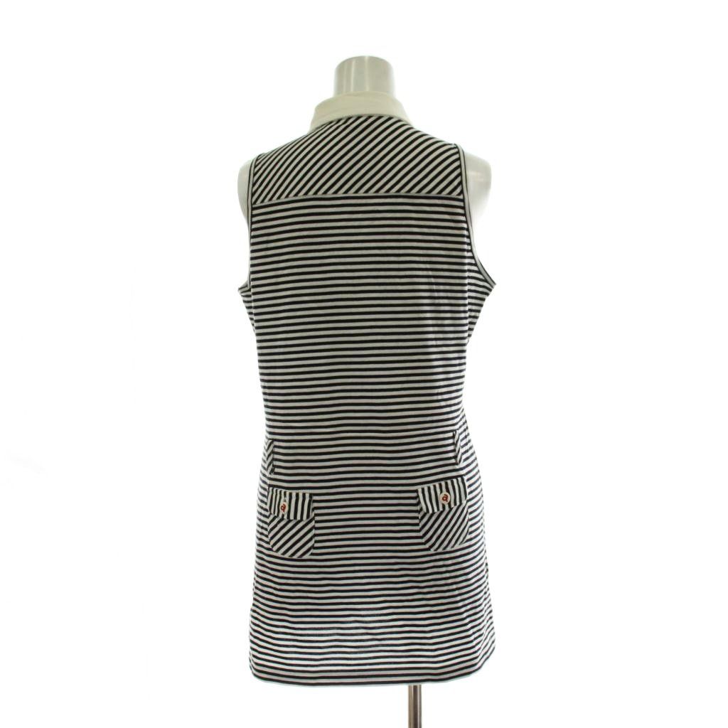 アルチビオ archivio ワンピース 38 黒 ブラック 白 ホワイト