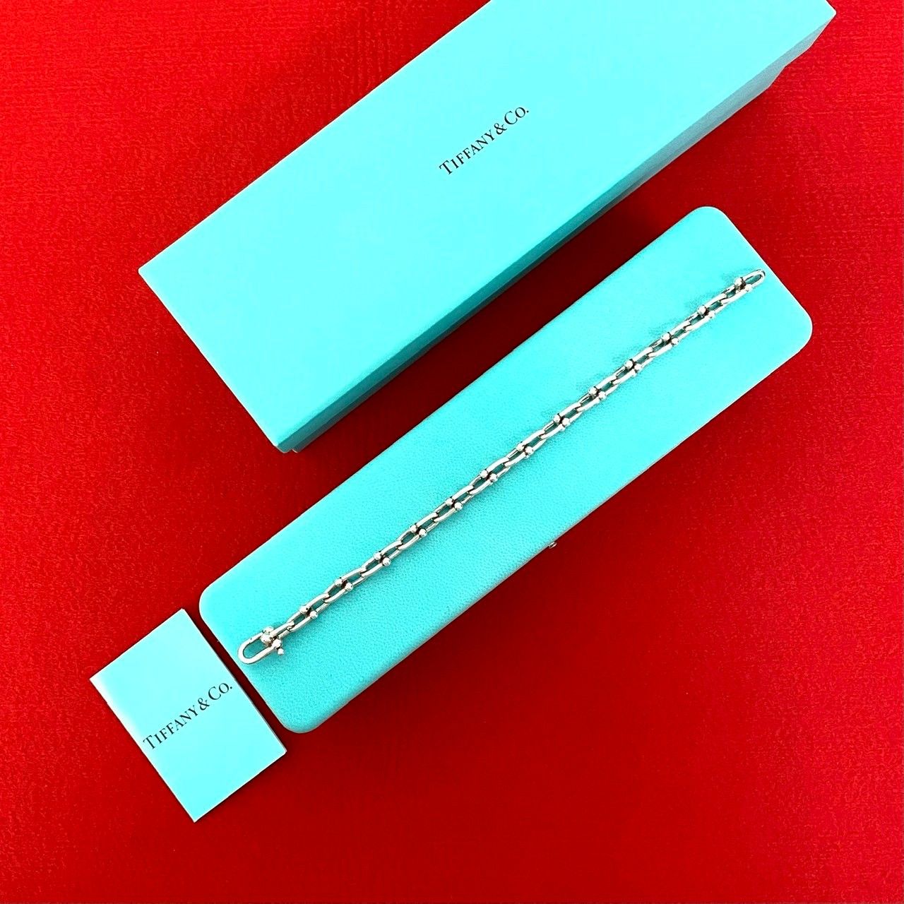極 美品 保存箱 ケース付 TIFFANY&Co. ティファニー ハードウェア 
