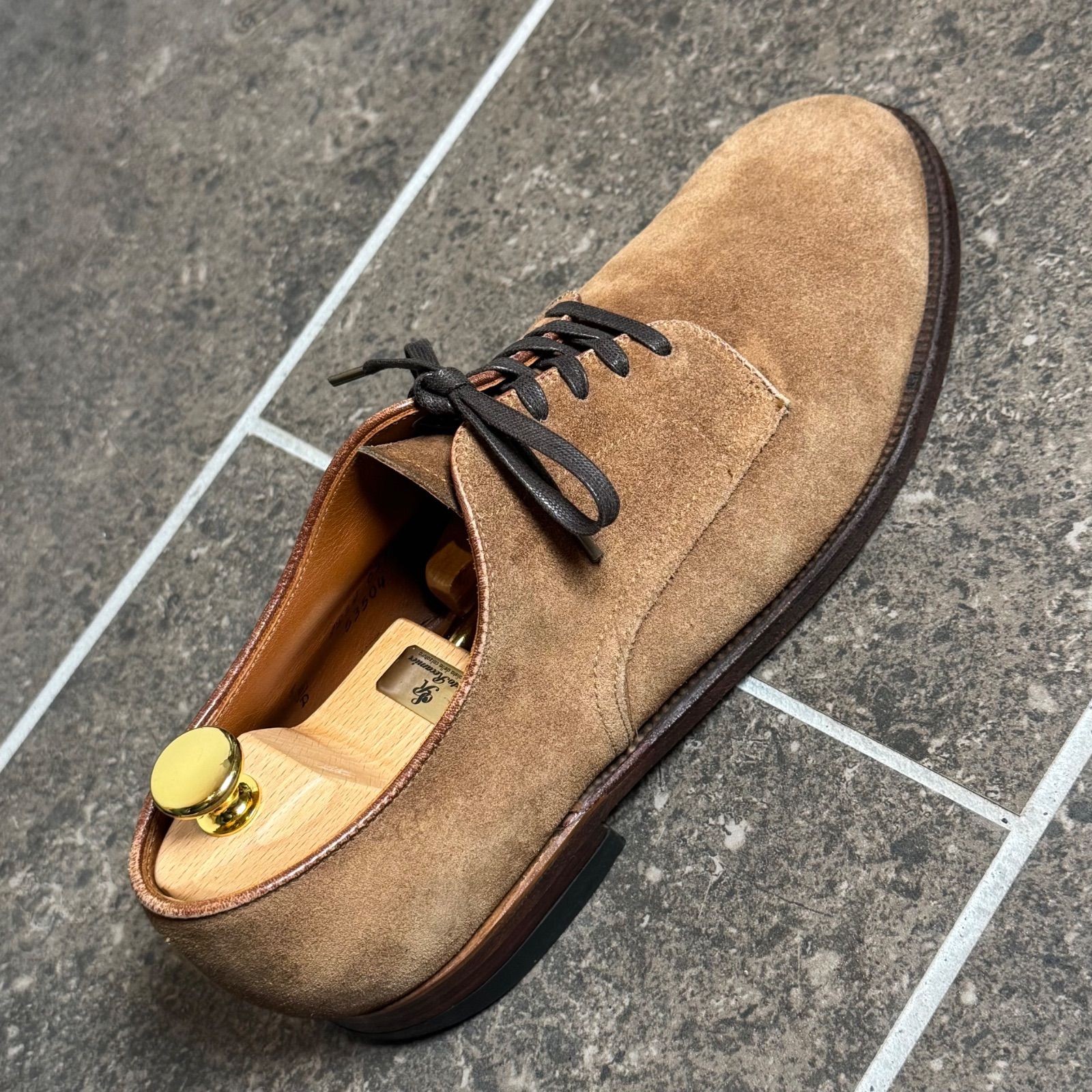 最終セール】Alden 53504 Modified Last プレーントゥ スエード US8 B