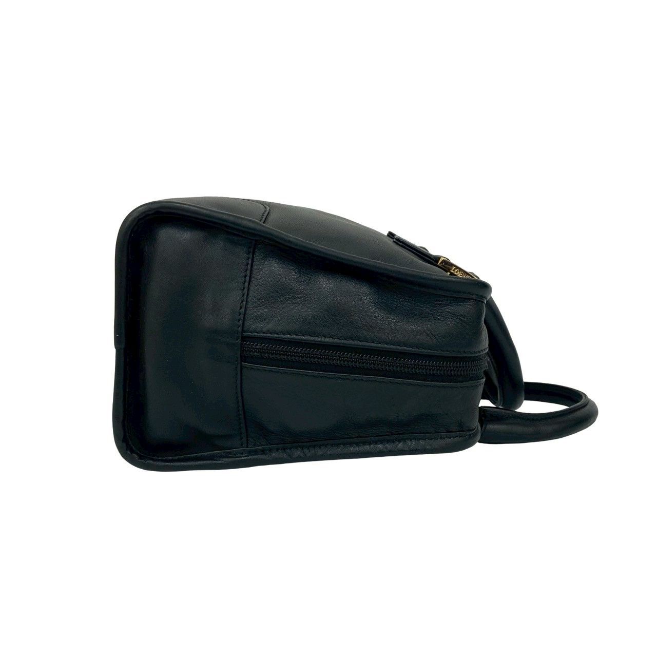 極 美品 LOEWE ロエベ アマソナ 28 アナグラム ロゴ レザー 本革 