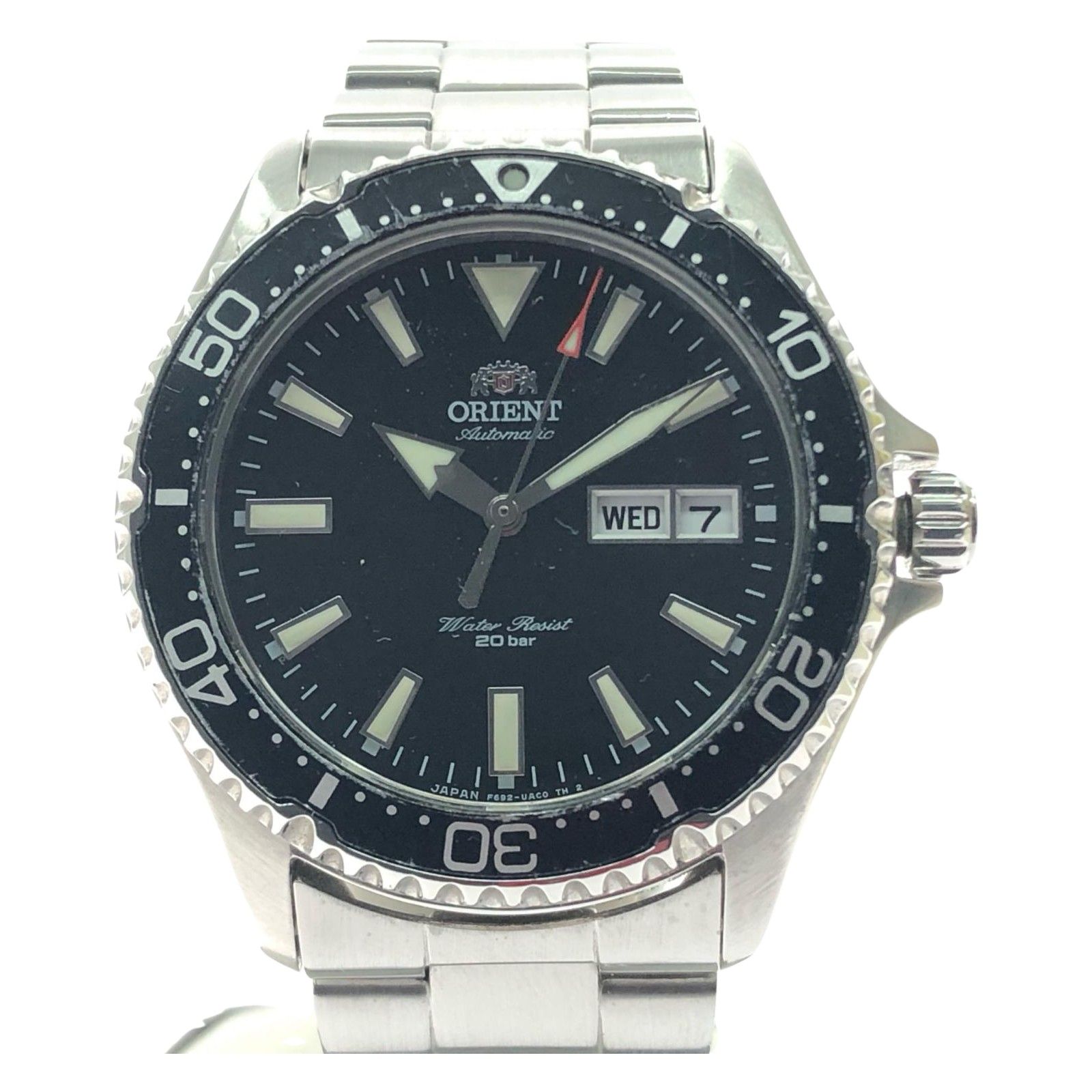 オリエント 腕時計 F692-UAA0 自動巻き ブラック メンズ ORIENT