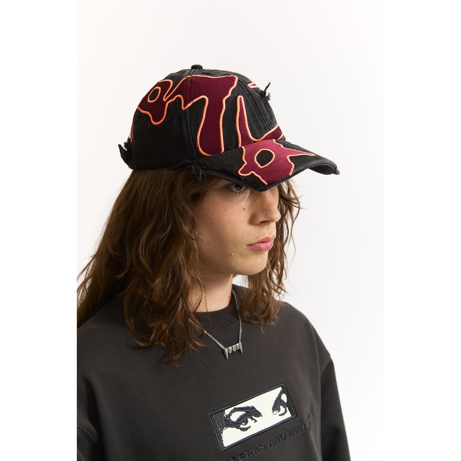 P.A.M. / PERKS AND MINI | SEVEN EIGHTHS BASEBALL CAP (BLACK WASH