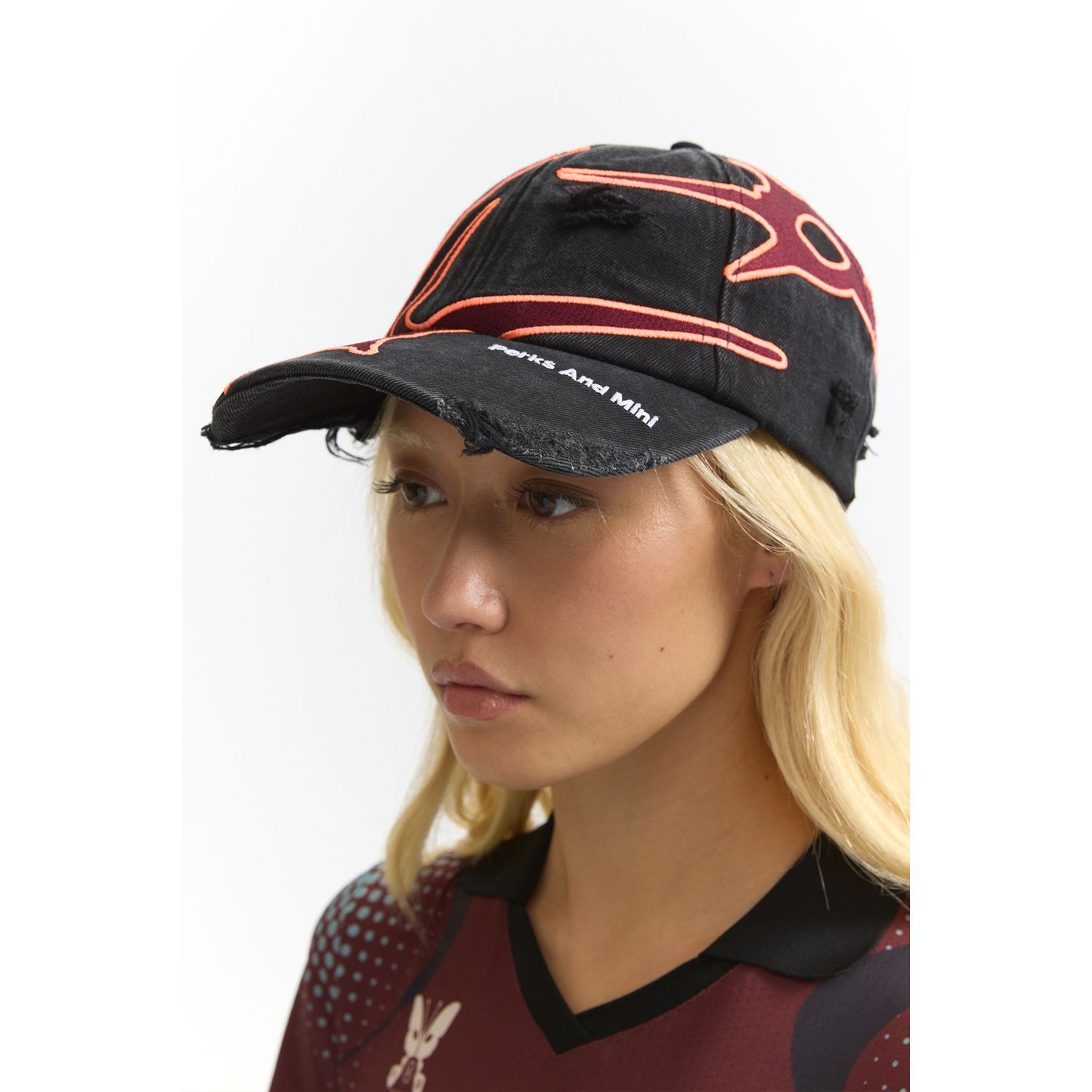 P.A.M. / PERKS AND MINI | SEVEN EIGHTHS BASEBALL CAP (BLACK WASH