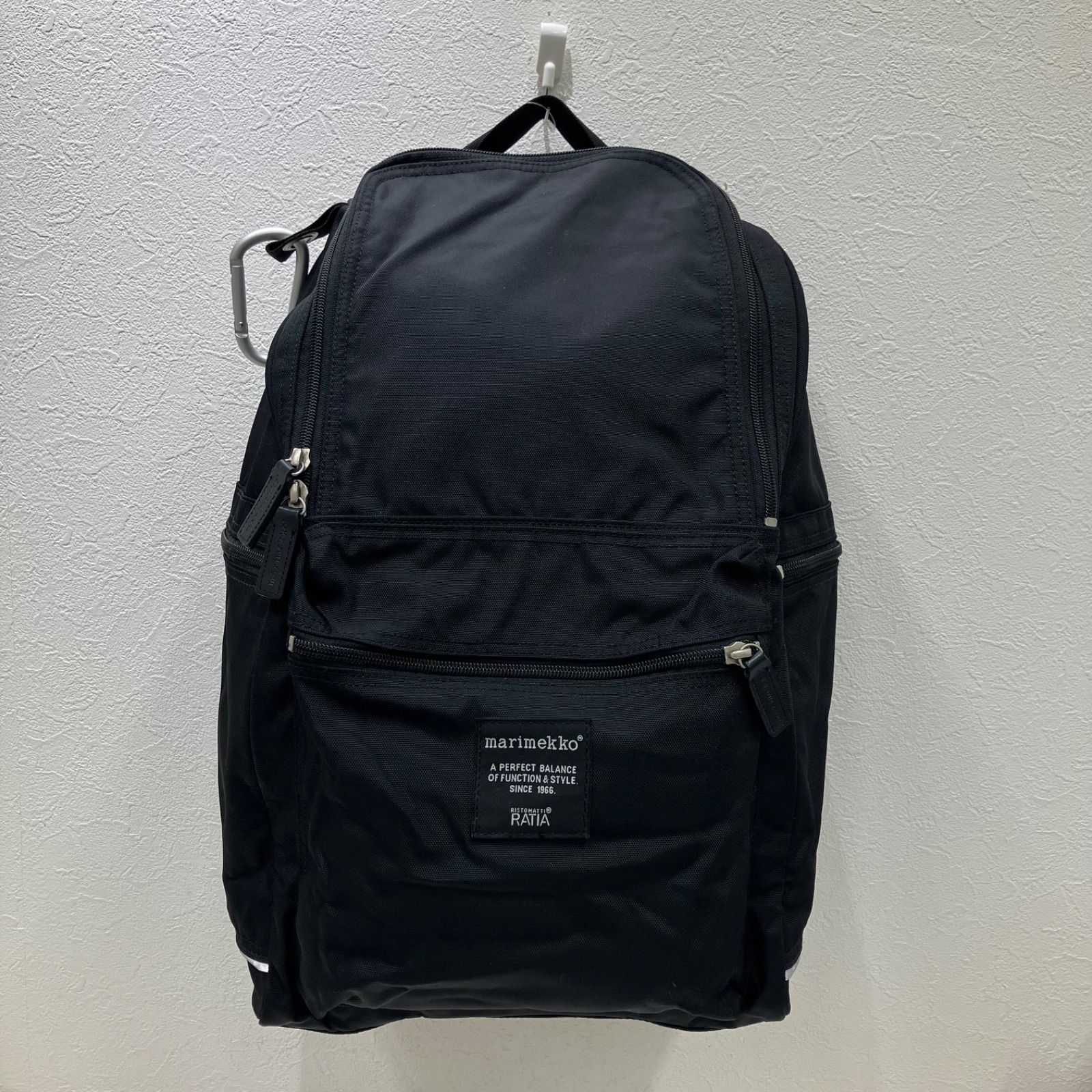 Y9446 marimekko マリメッコ リュック バックパック Buddy バディ 黒