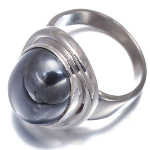 ジョージジェンセン リング ヘマタイト 46A 15号 シルバー 925 #182977