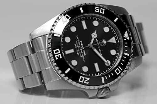  HYAKUICHI 101 1S ヒャクイチ 20気圧防水 スイープセコンド ダイバーズウォッチ セラミックベゼル ノンデイト ブラック 彡 スポーツミックス 自動巻き時計 腕時計(アナログ)