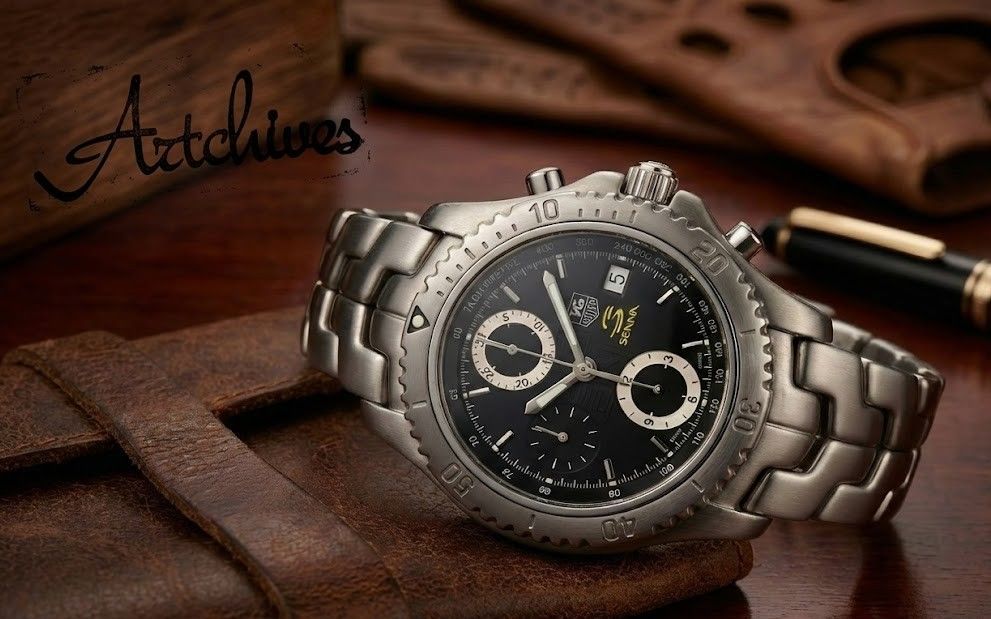 VRW-1584 時計 TAG HEUER タグ ホイヤー CT5114.BA0550 リンク クロノ セナモデル2003 4000本 BK文字盤 メンズ 自動巻き