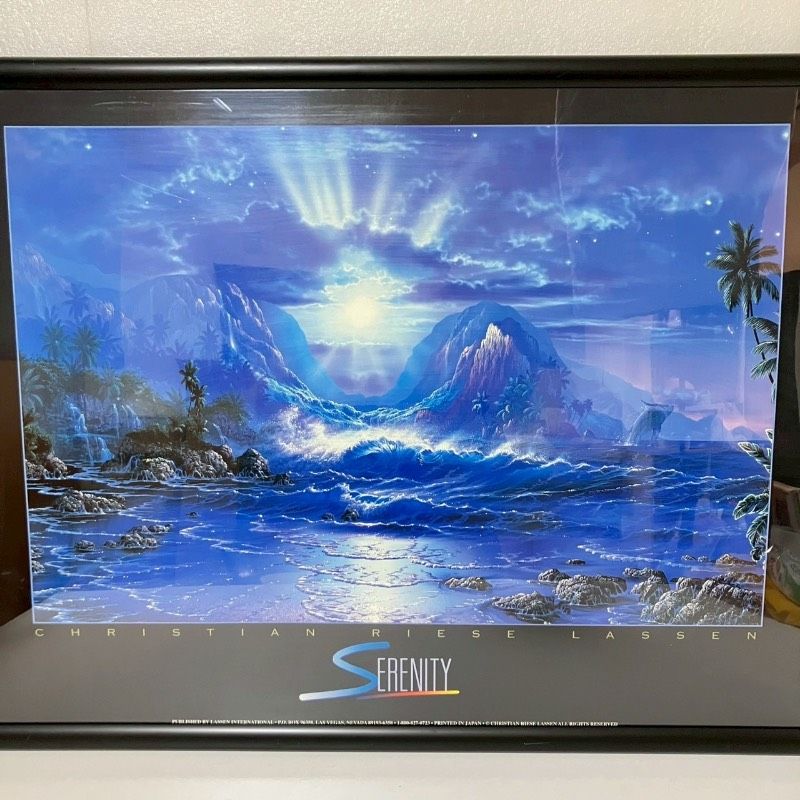クリスチャン リース ラッセン 絵画 セレニティ Serenity 額縁 - メルカリ