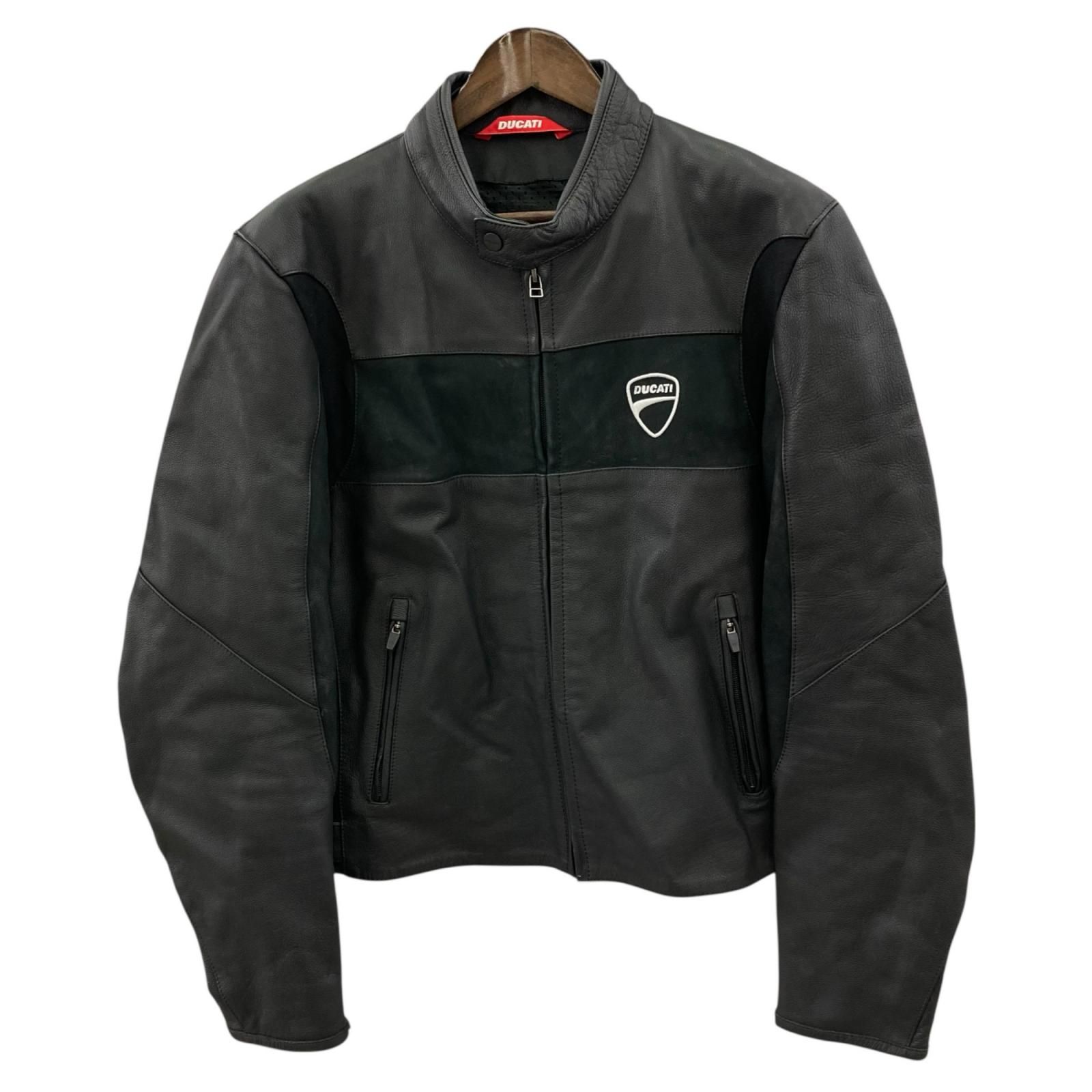 186001 現状品 DUCATI レザー バイクジャケット メンズ - メルカリ