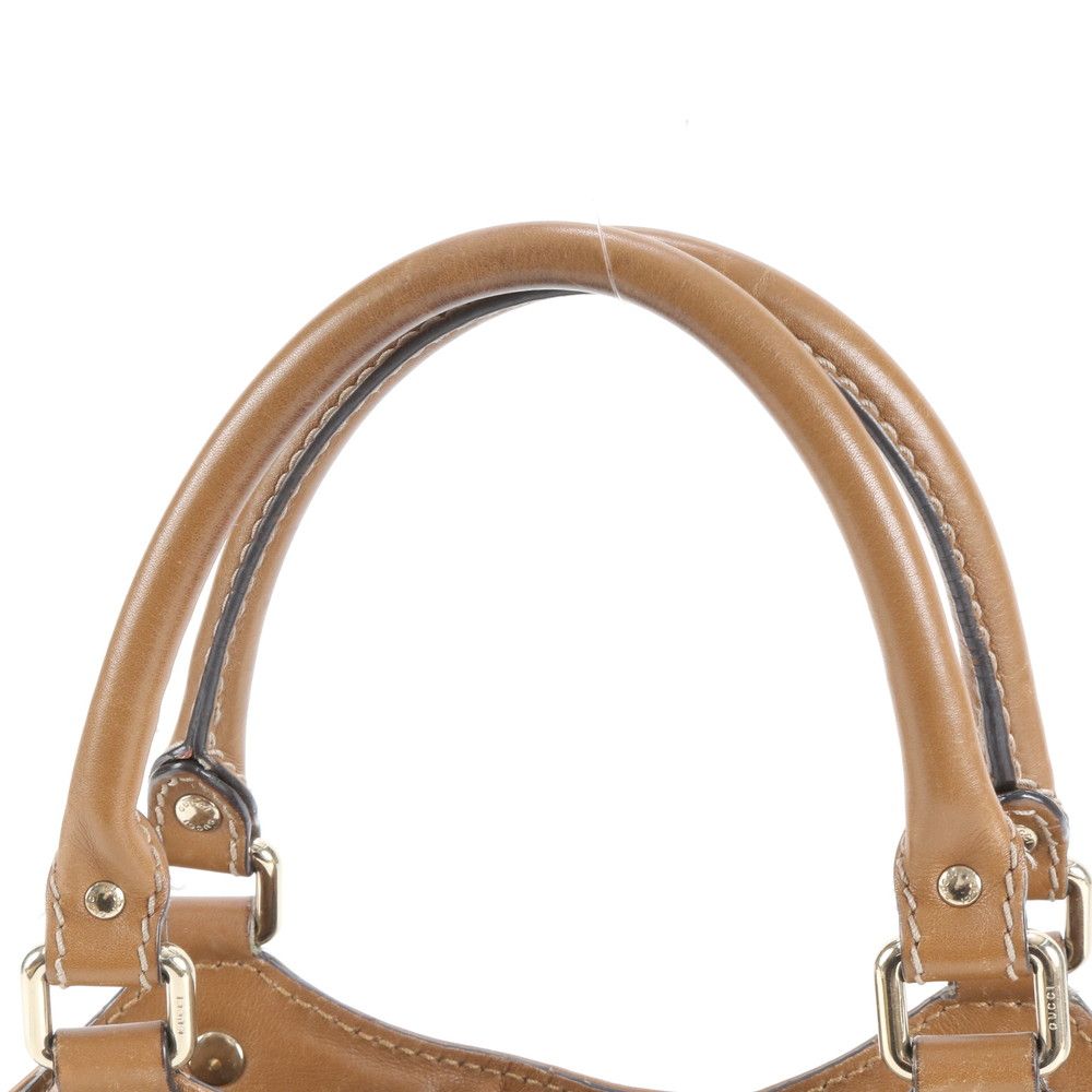 美品 グッチ ディアマンテ スーキー 211944 レザー キャンバス トート