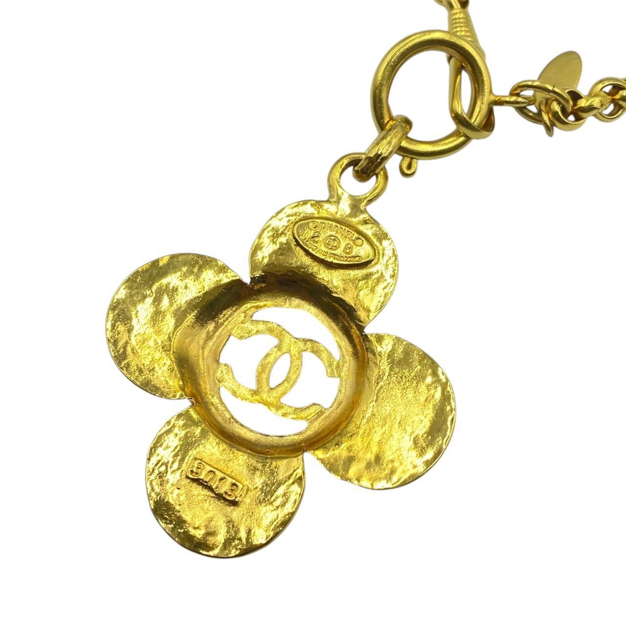極美品 CHANEL シャネル ロングネックレス ココマーク ゴールド - メルカリ