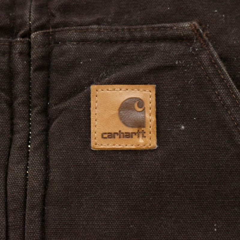 00s Carhartt 裏地ボア ダック ベスト メンズ 表記Sサイズ - メルカリ