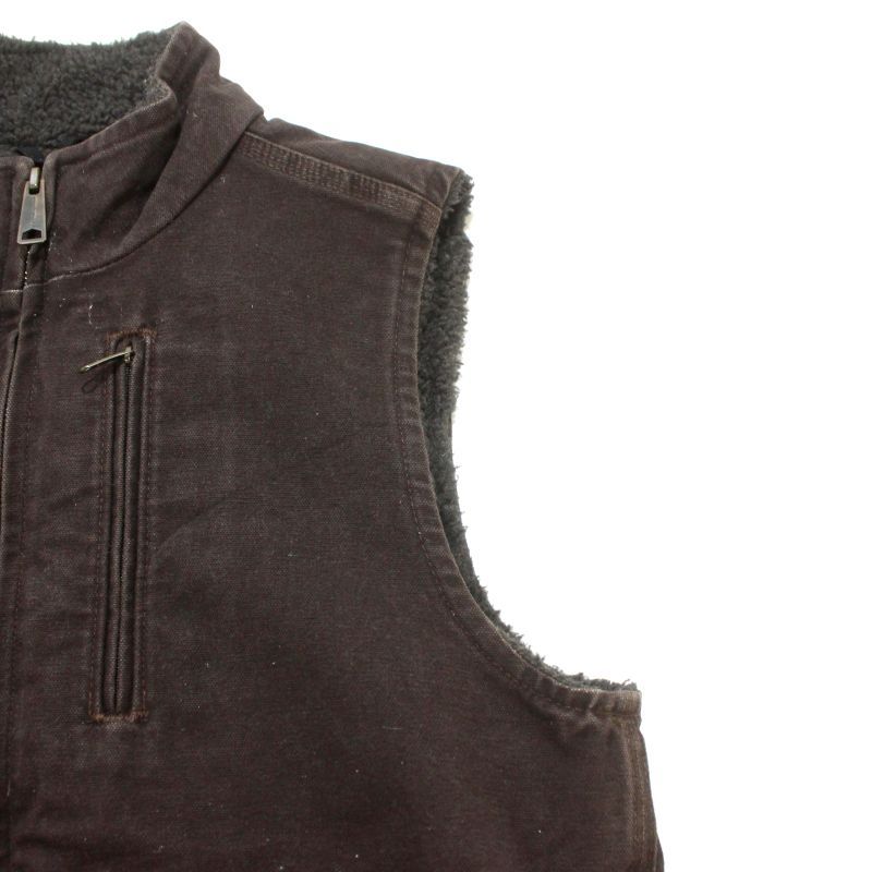 00s Carhartt 裏地ボア ダック ベスト メンズ 表記Sサイズ - メルカリ