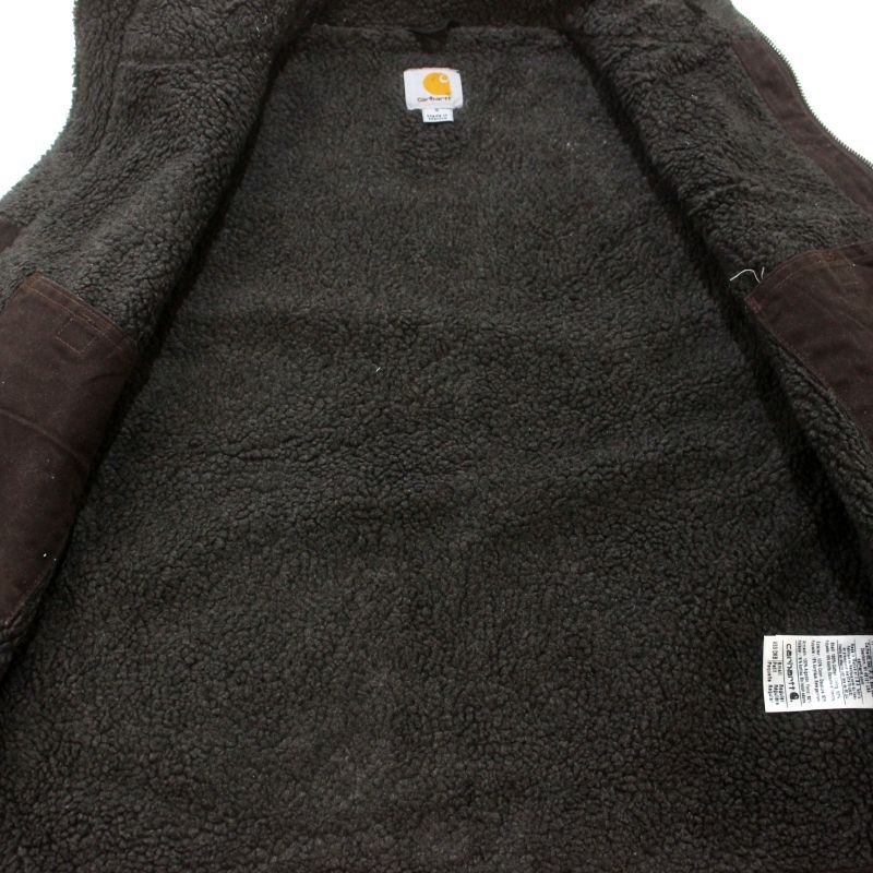 00s Carhartt 裏地ボア ダック ベスト メンズ 表記Sサイズ - メルカリ