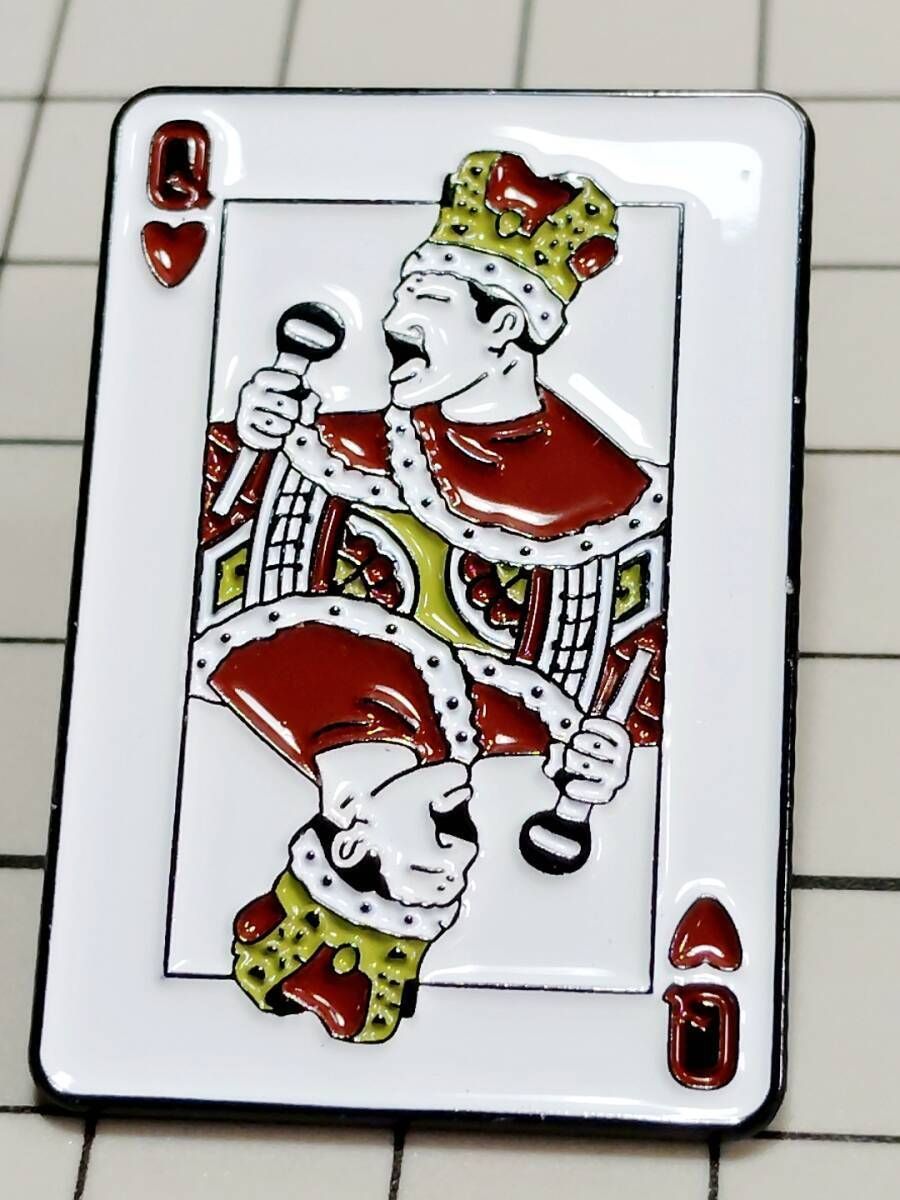 ピンバッジ QUEEN:クイーン（フレディ・マーキュリー） #1】D02-12/THU