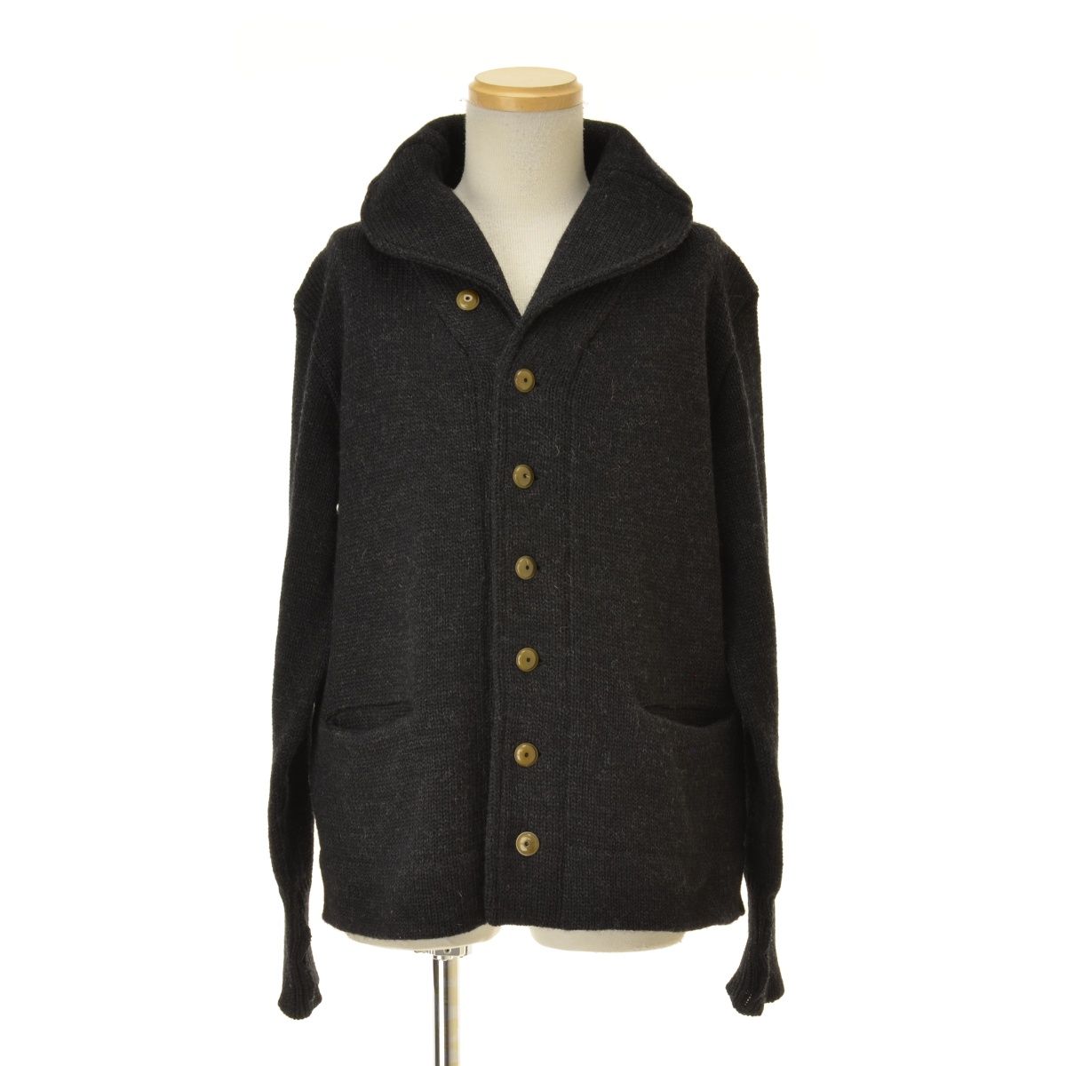 【Dresshippy】ブリティッシュウール ニット ショール長袖カーディガン Dresshippy】ブリティッシュウール ニット ショール長袖カーディガン