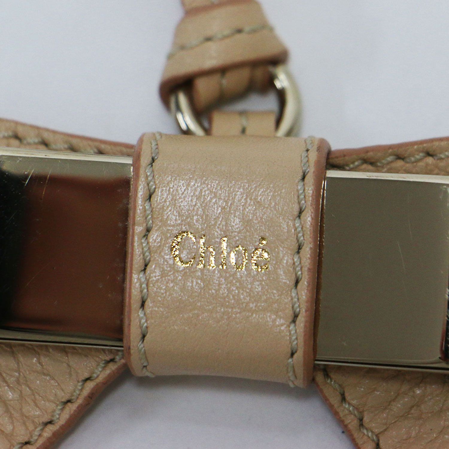 Chloe クロエ レザー リボン キーホルダー / チャーム キーリング