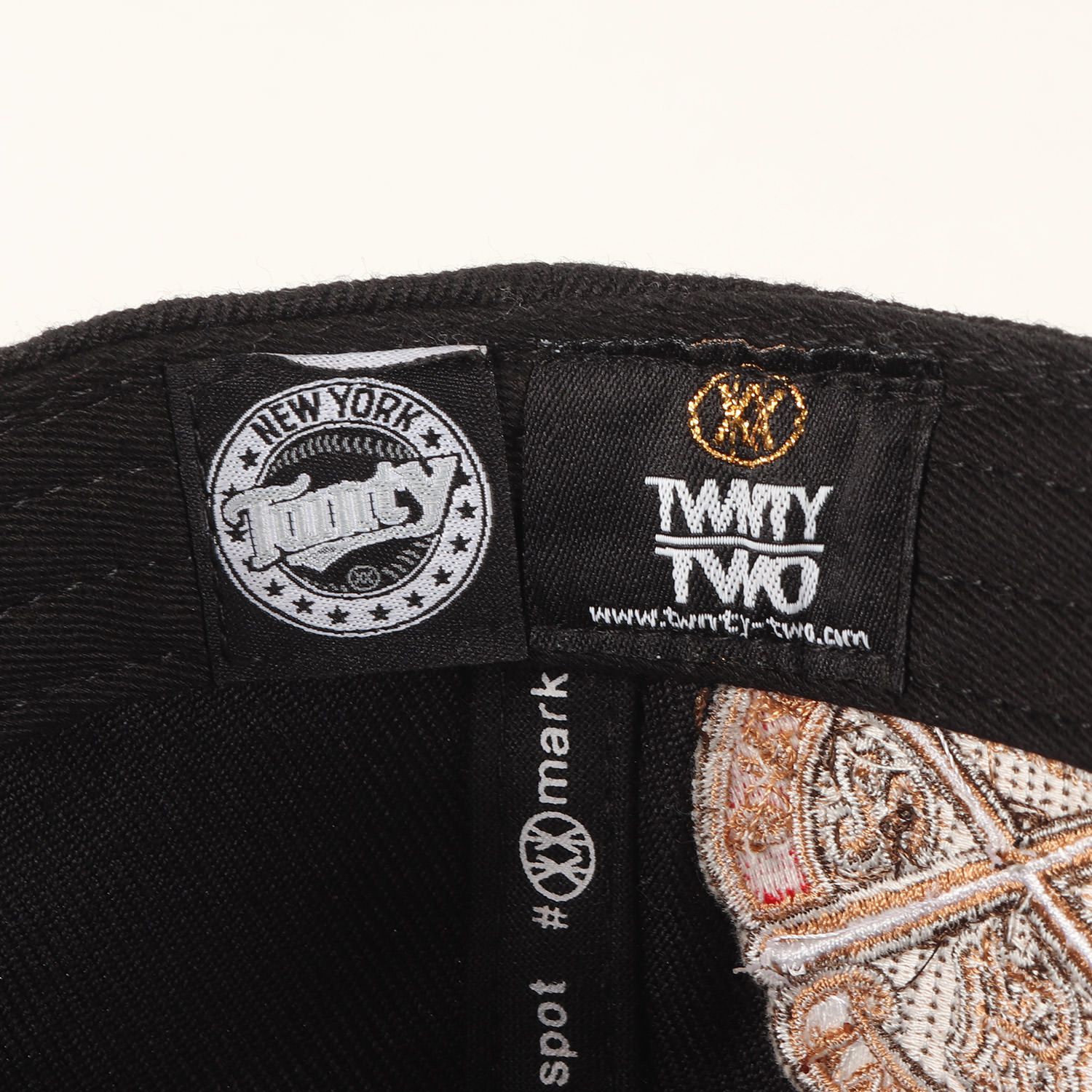 美品】TWNTY TWO トゥエンティートゥー キャップ ブラック 黒 サイズ
