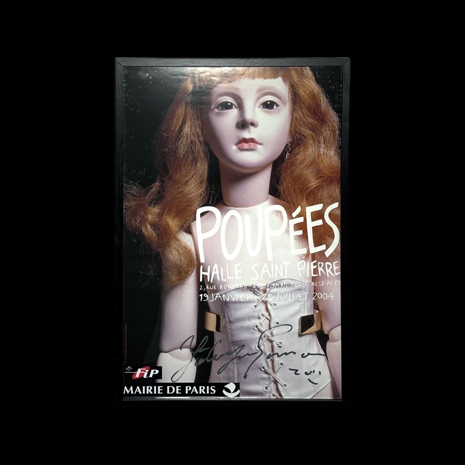 四谷シモン poupées ポスター 直筆サイン 入り かぶせ箱 額装 真作【4