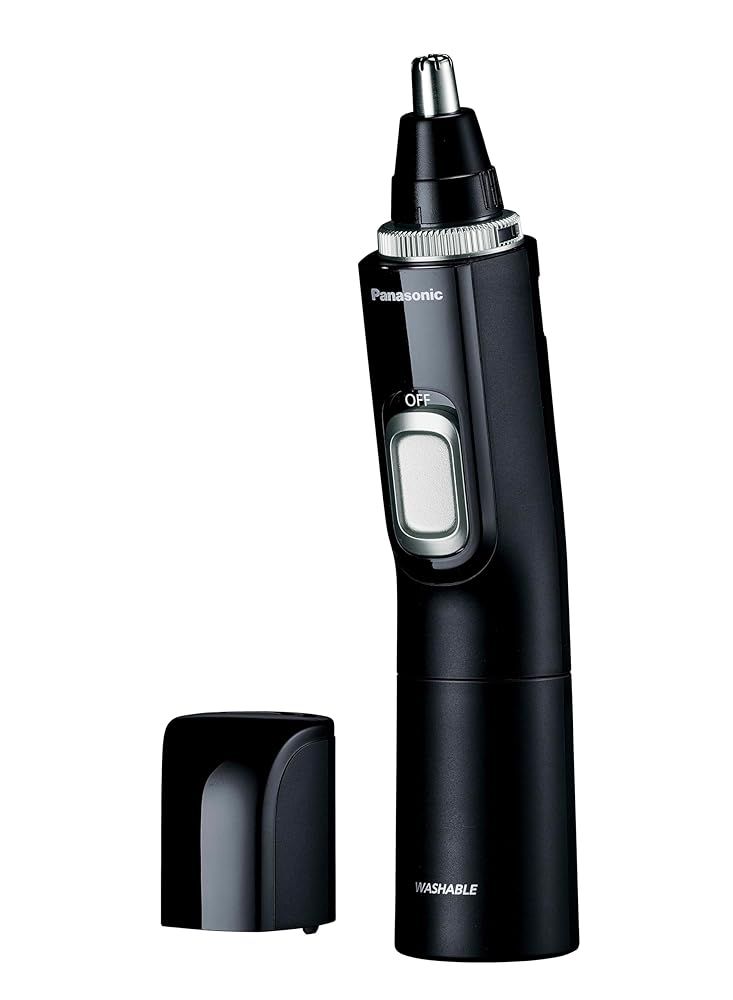 パナソニック 鼻毛カッター エチケットカッター ER-NGNH1-K 乾電池式 メンズ 眉毛 ヒゲ 水洗い対応 ブラック