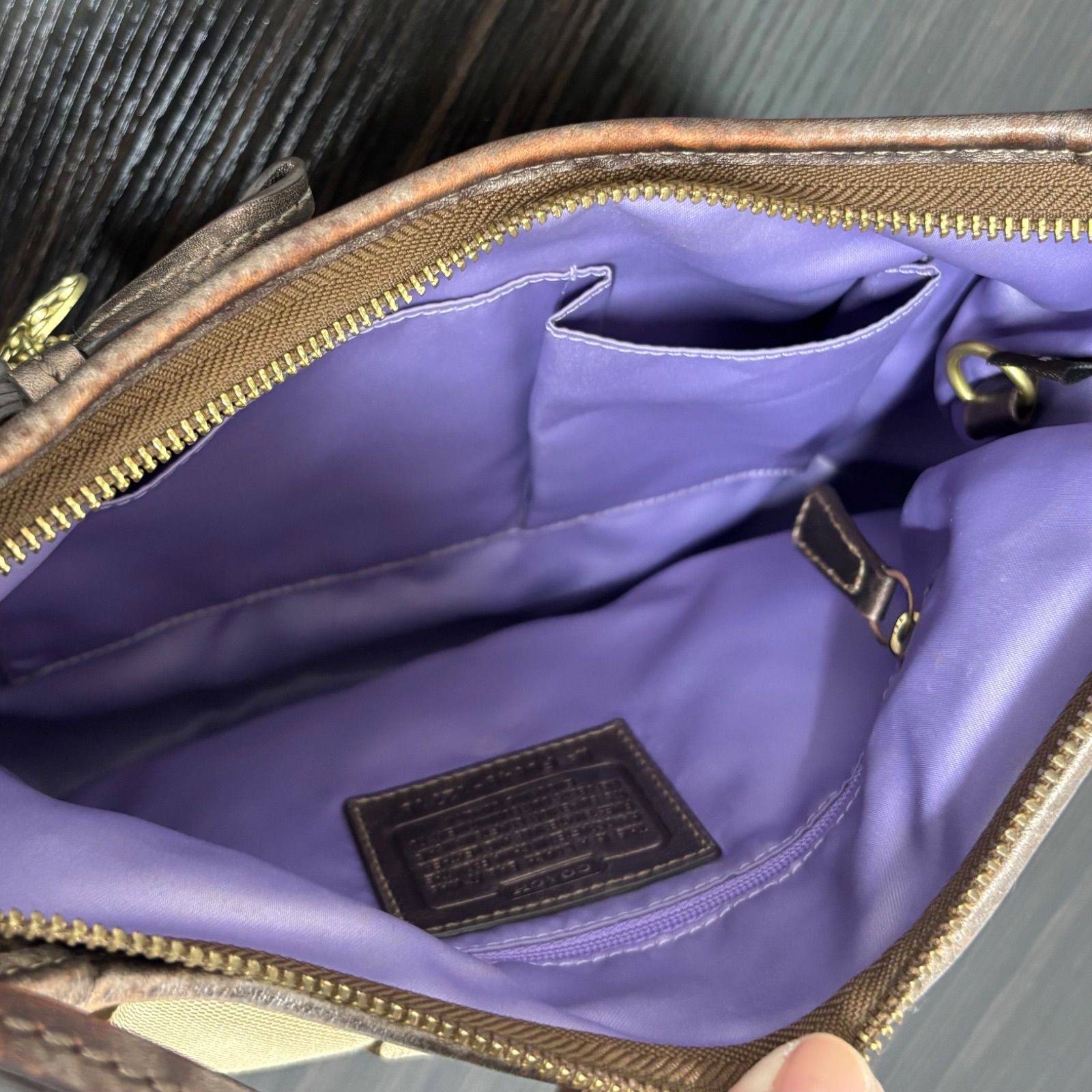 r)COACH コーチ ショルダー バッグ 12718 シグネチャー リボン ワン 