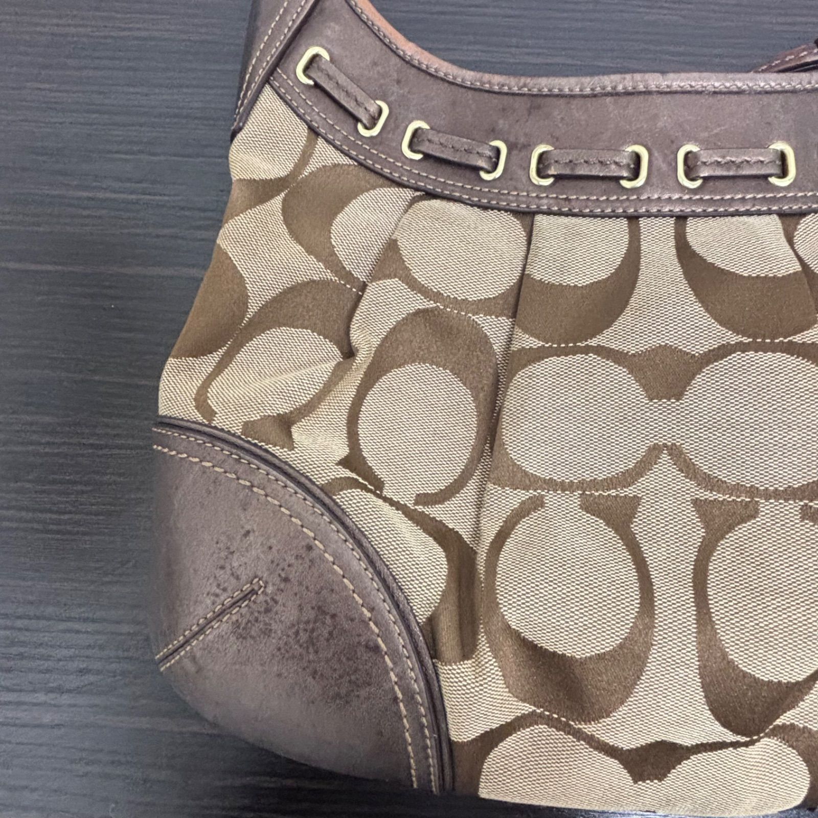 r)COACH コーチ ショルダー バッグ 12718 シグネチャー リボン ワン