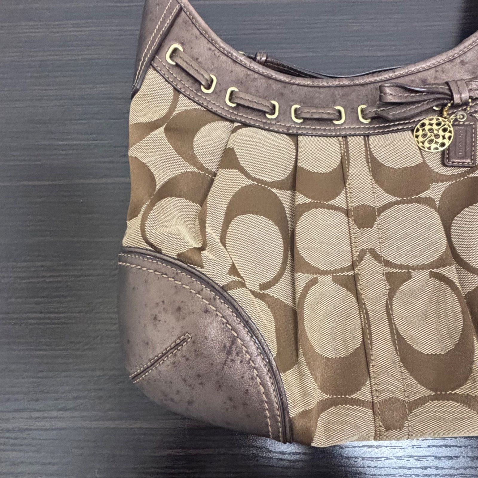 r)COACH コーチ ショルダー バッグ 12718 シグネチャー リボン ワン