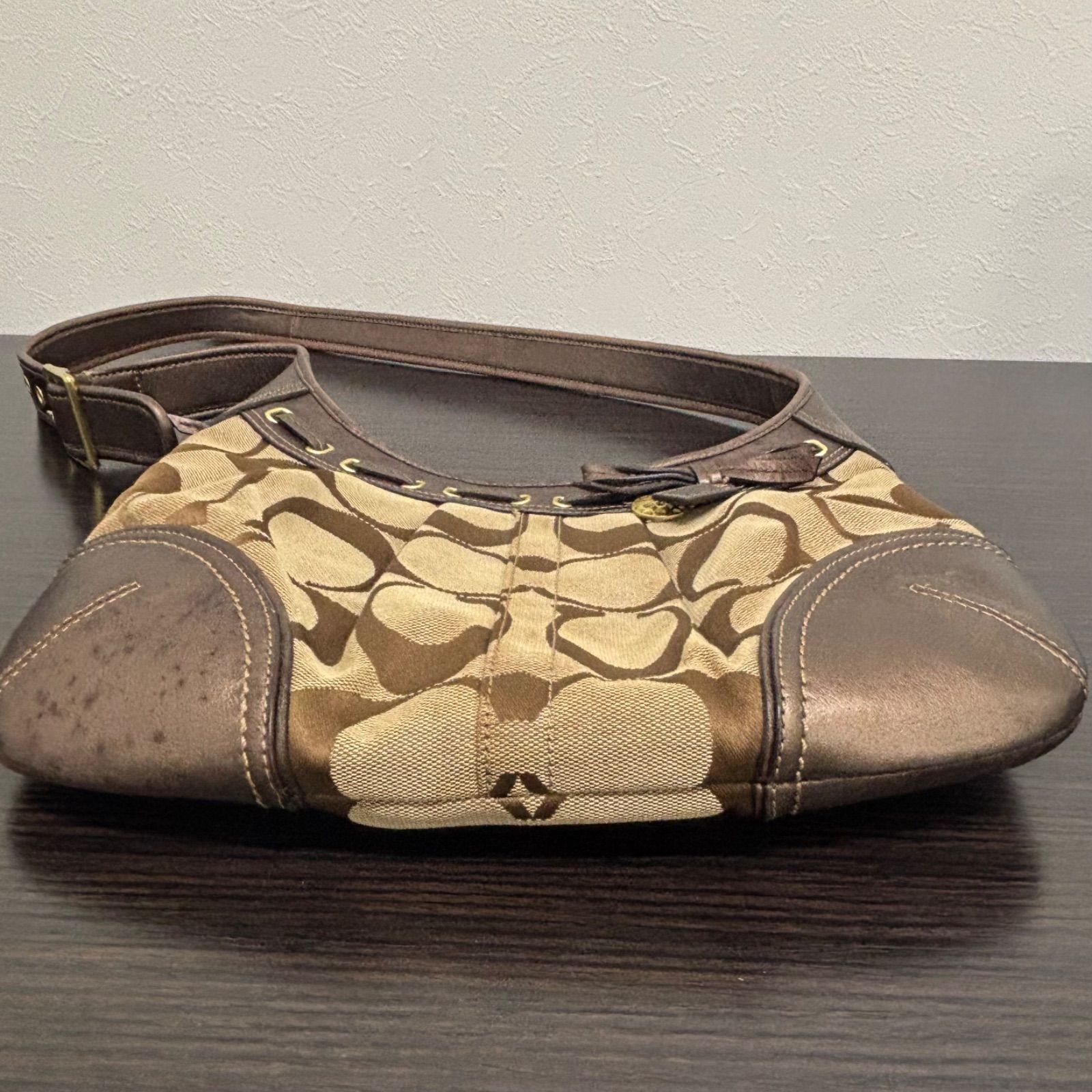 r)COACH コーチ ショルダー バッグ 12718 シグネチャー リボン ワン