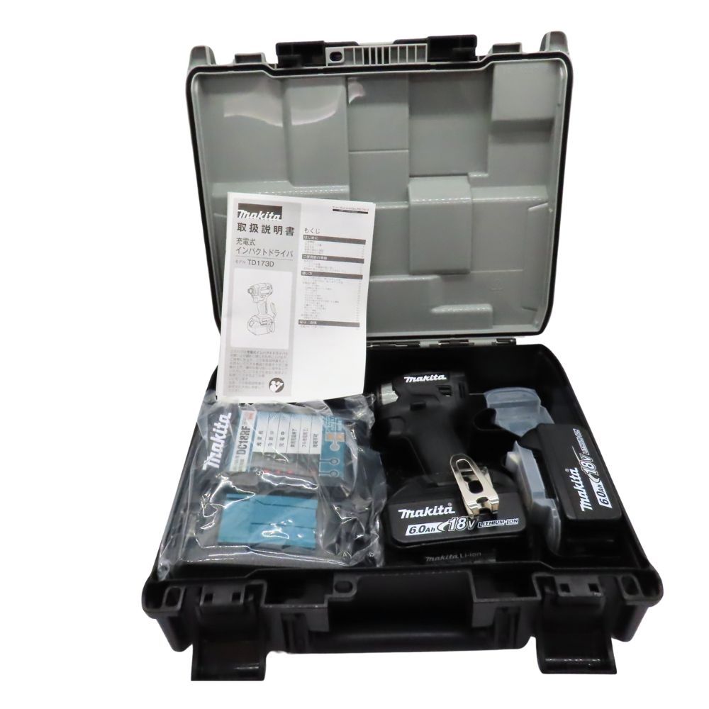 中古】 未使用 Makita マキタ TD173DRGX 充電式インパクトドライバ 黒