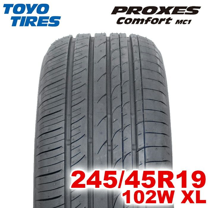 車 【2024年製】 送料無料 TOYO TIRES 245/45R19 102W XL PROXES 