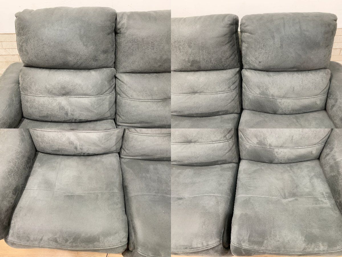  ◆関家具 リラックスフォーム RELAXFORM バッジオ 電動リクライニングソファ3人掛け レザーテックス トリプルソファ 動作 済み 畑1420 幅110cmソファ 2人掛け 3人掛けソファ ソファ ソファベッド