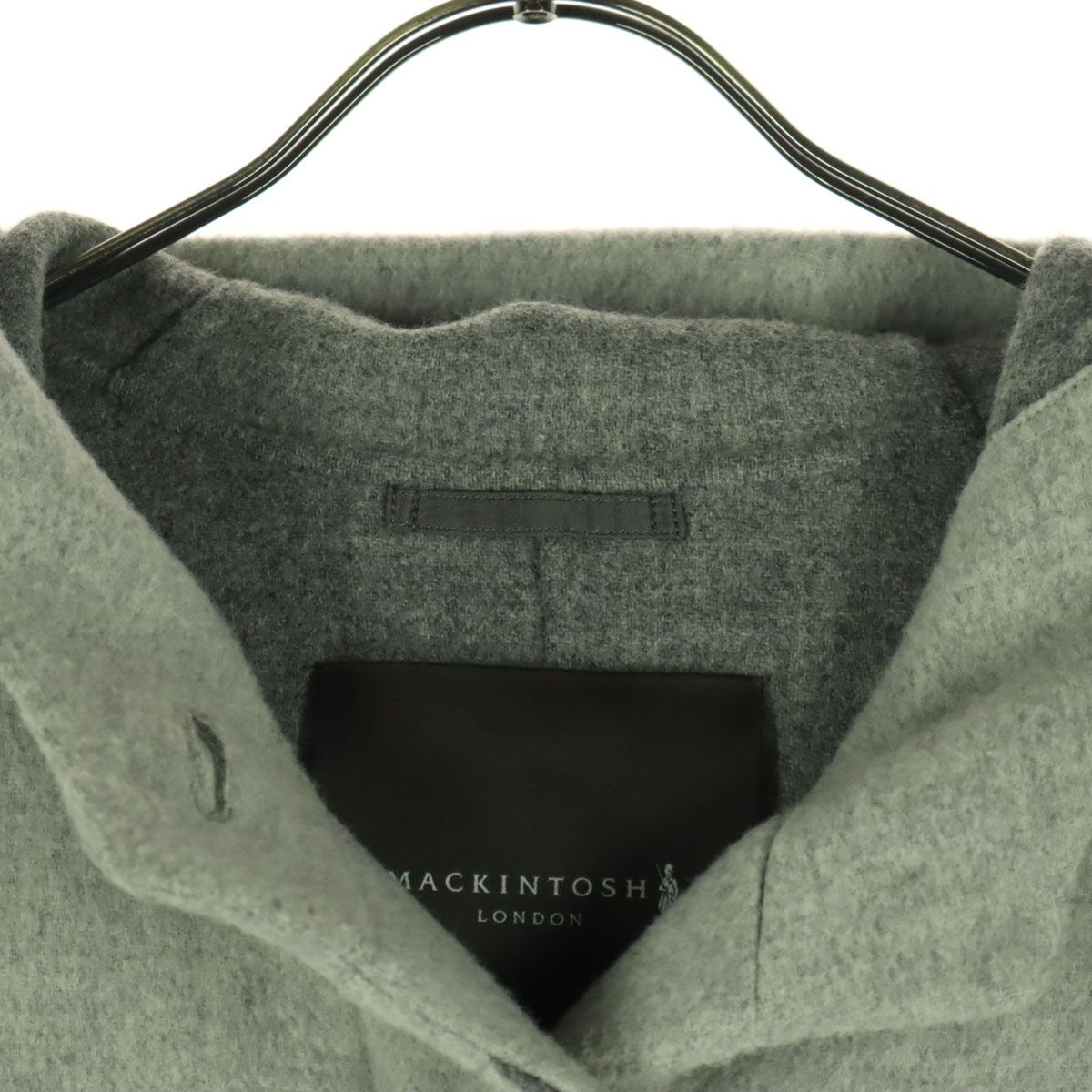 古着 美品 MACKINTOSH LONDON マッキントッシュロンドン 長袖 ニットコート 40 グレー フーディー レディース 美品 MACKINTOSH LONDON マッキントッシュロンドン 長袖 ニットコート