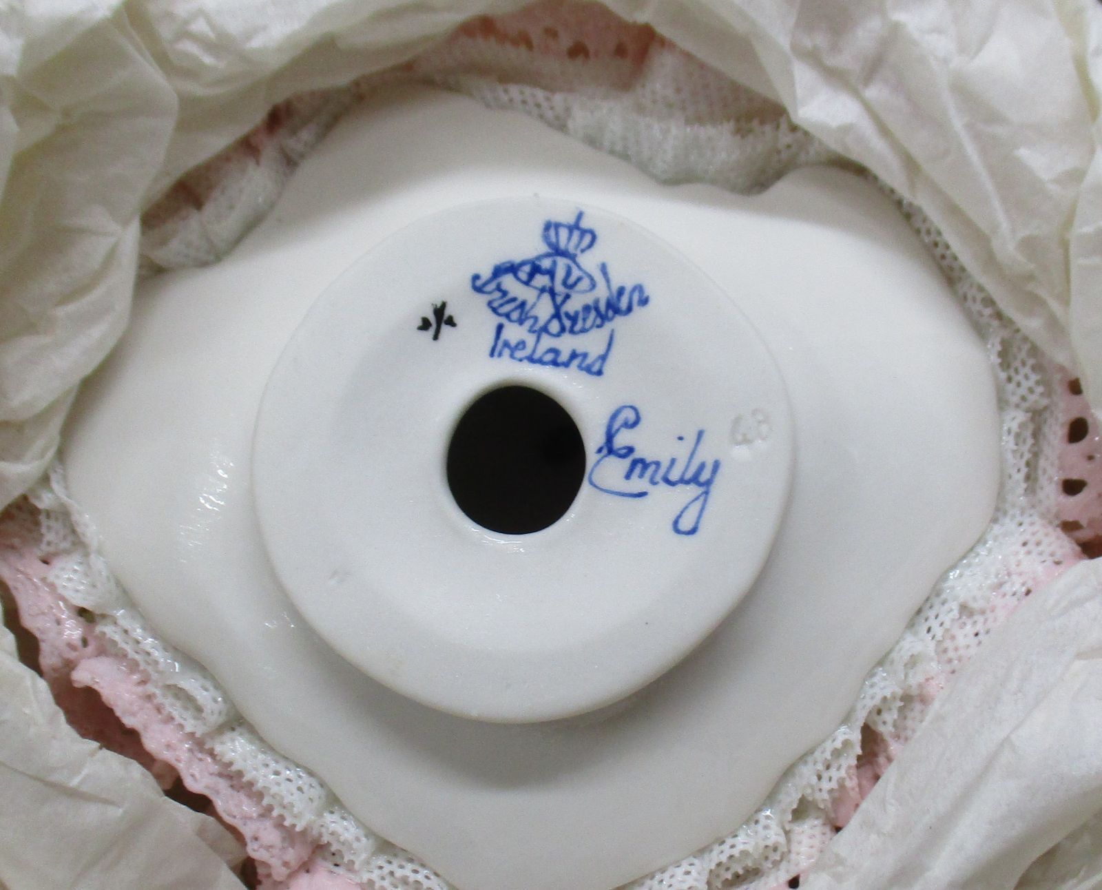  B007 IRISH DRESDEN 陶器人形 2体セット 2150C BLACK CYNTHIA 1087 PINK EMILY 壁面ラック 置物 インテリア小物