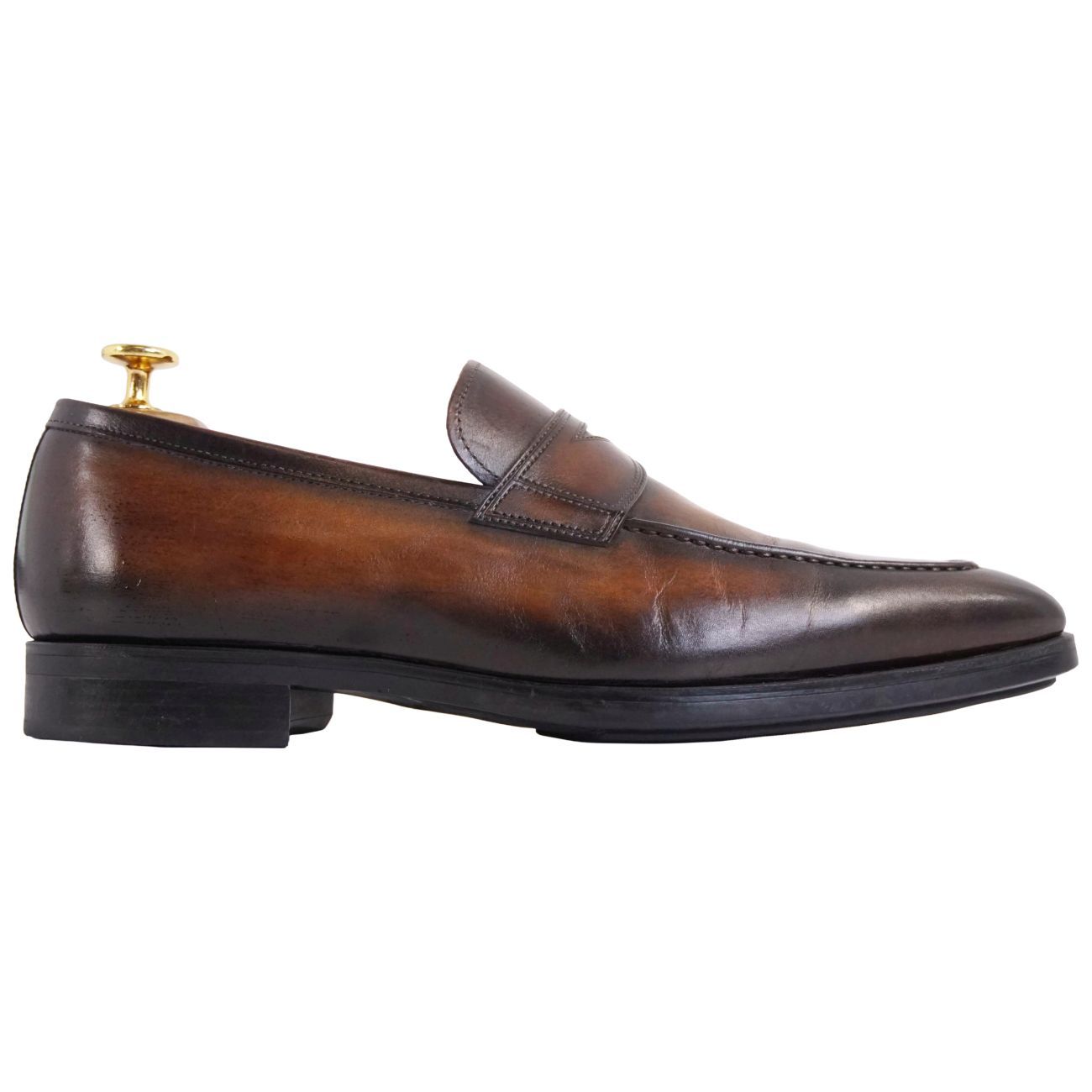 美品 マグナーニ MAGNANNI ローファー モカシン ビジネスシューズ 革靴 