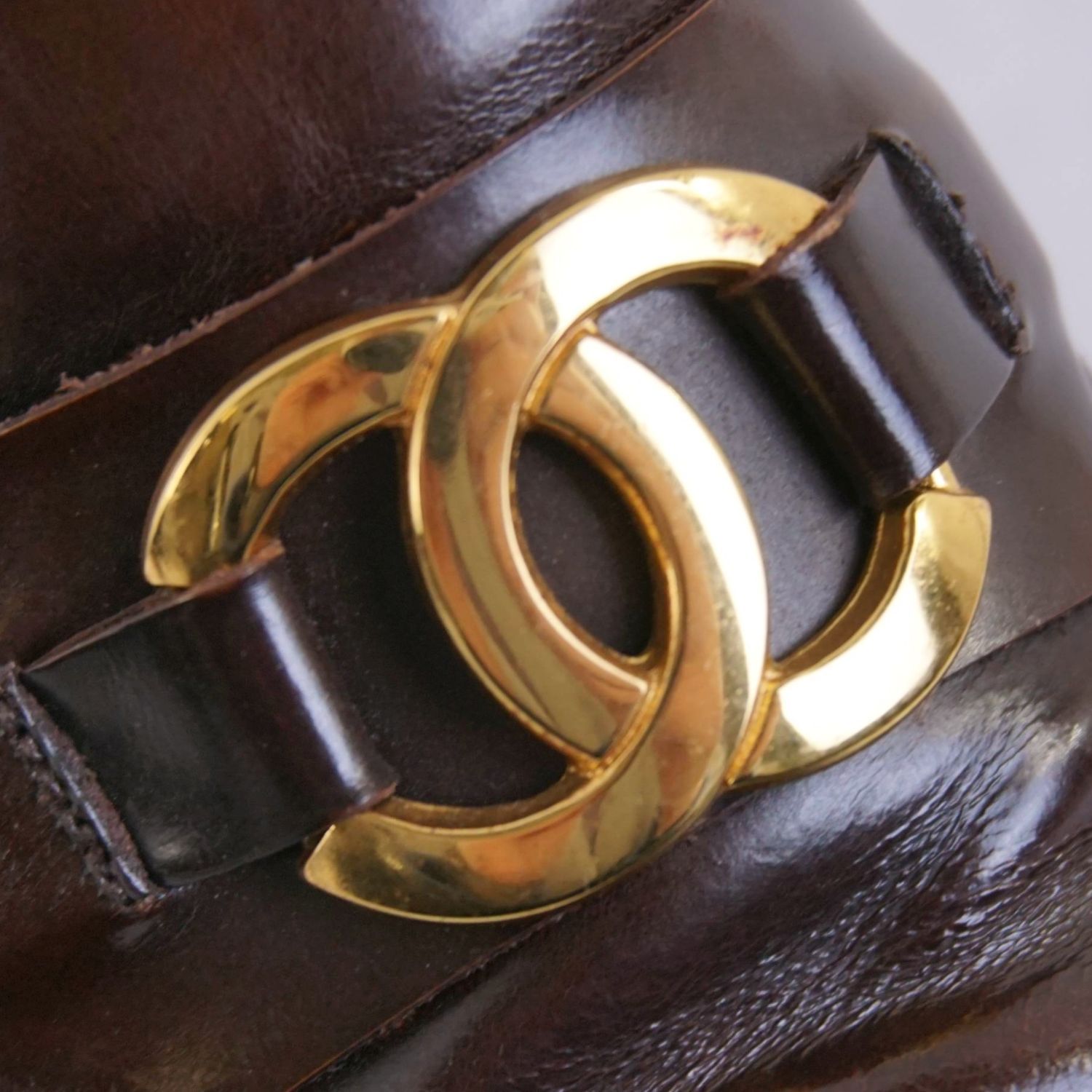 Vintage シャネル CHANEL ローファー モカシン ヒール ココマーク