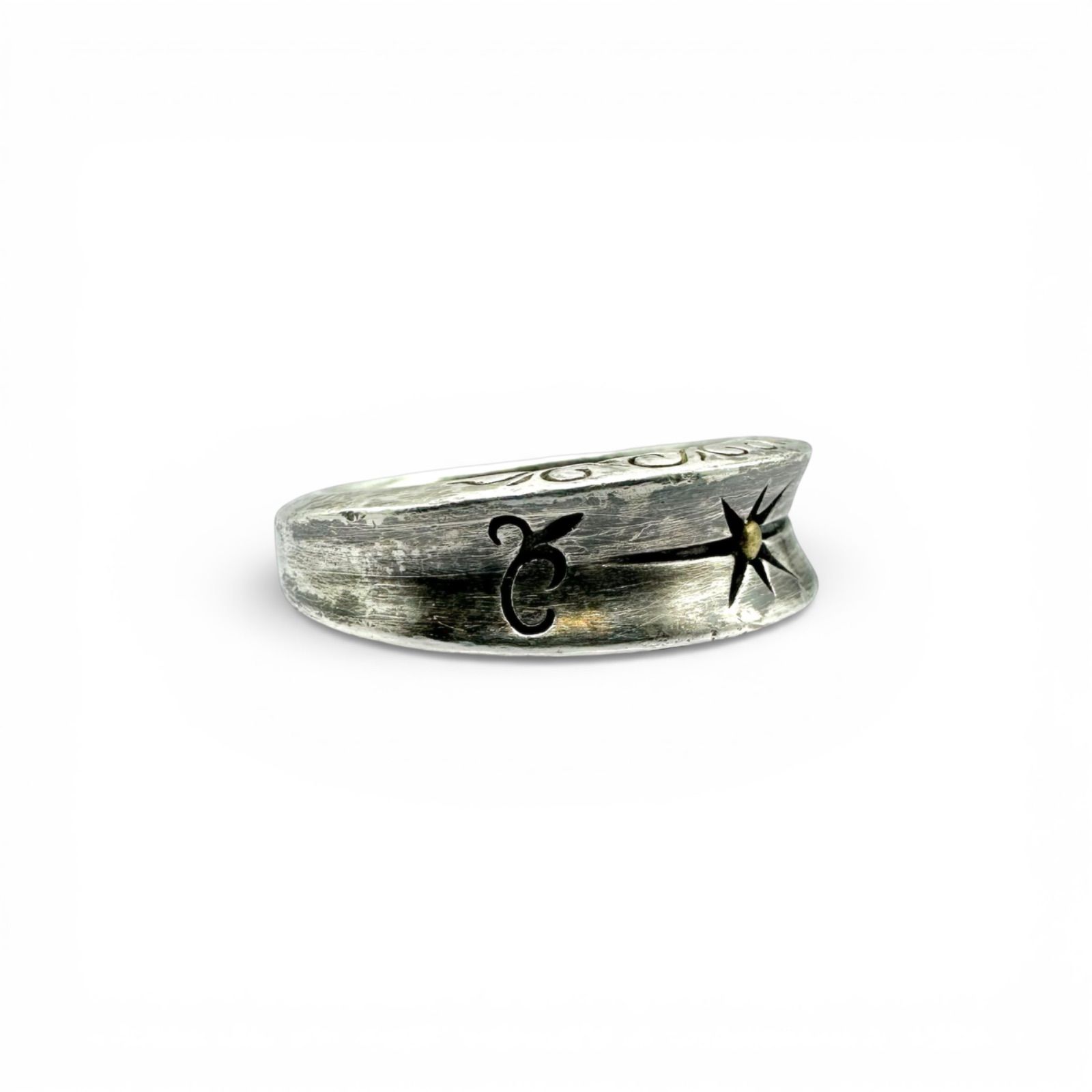 一番星】スターモチーフ Silver 925 刻印 90s Vintage Design Ring