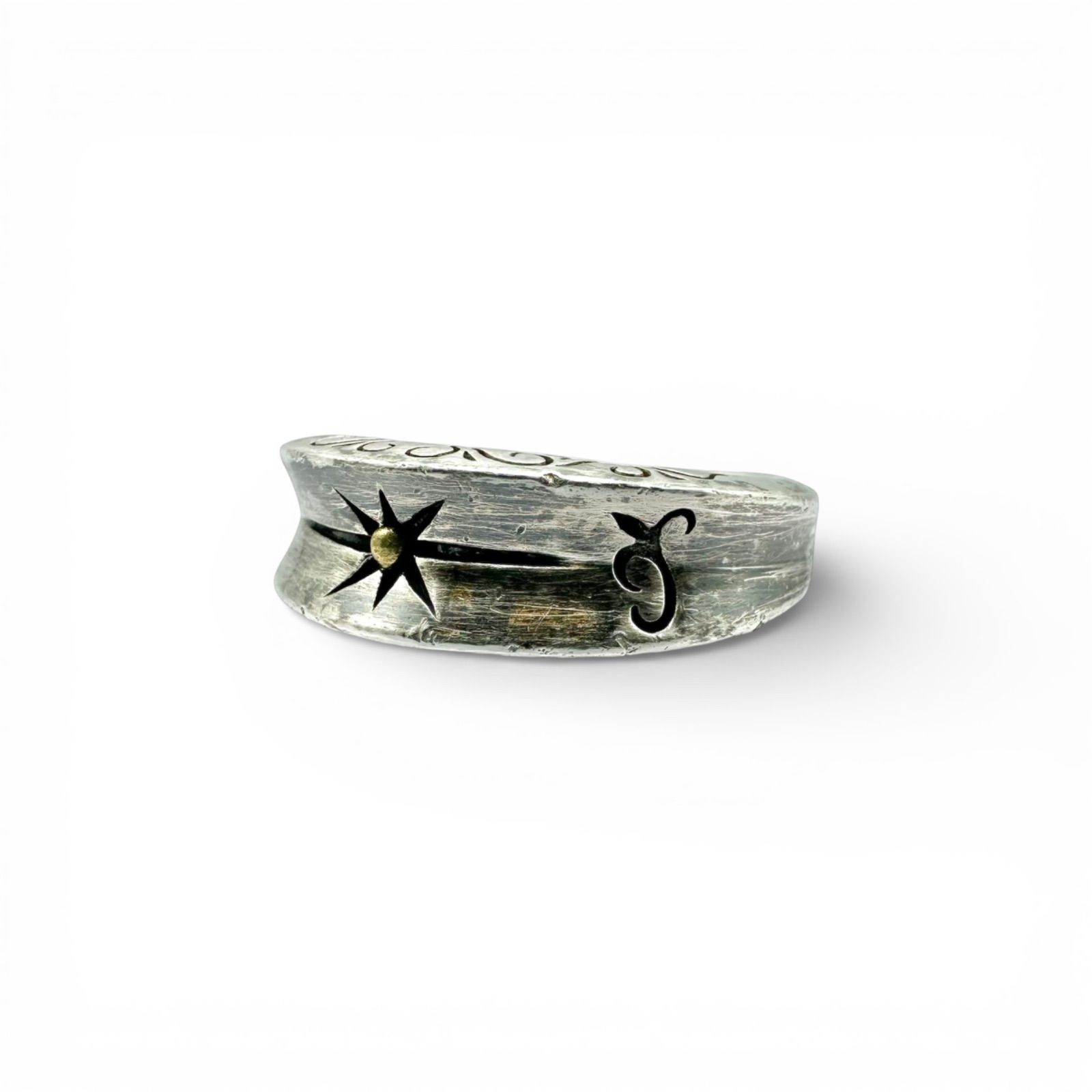 一番星】スターモチーフ Silver 925 刻印 90s Vintage Design Ring 