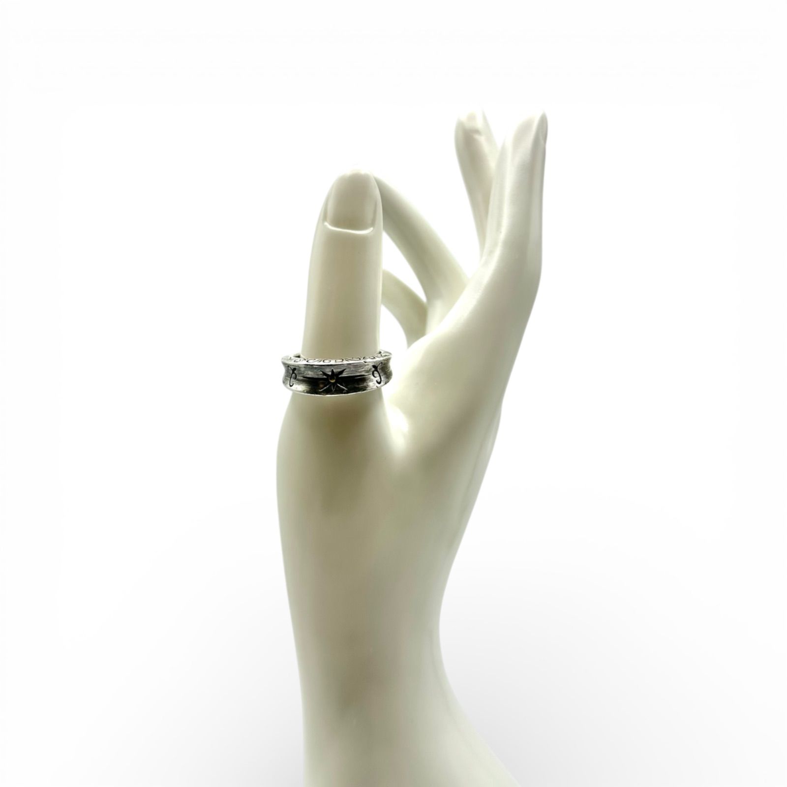 一番星】スターモチーフ Silver 925 刻印 90s Vintage Design Ring 