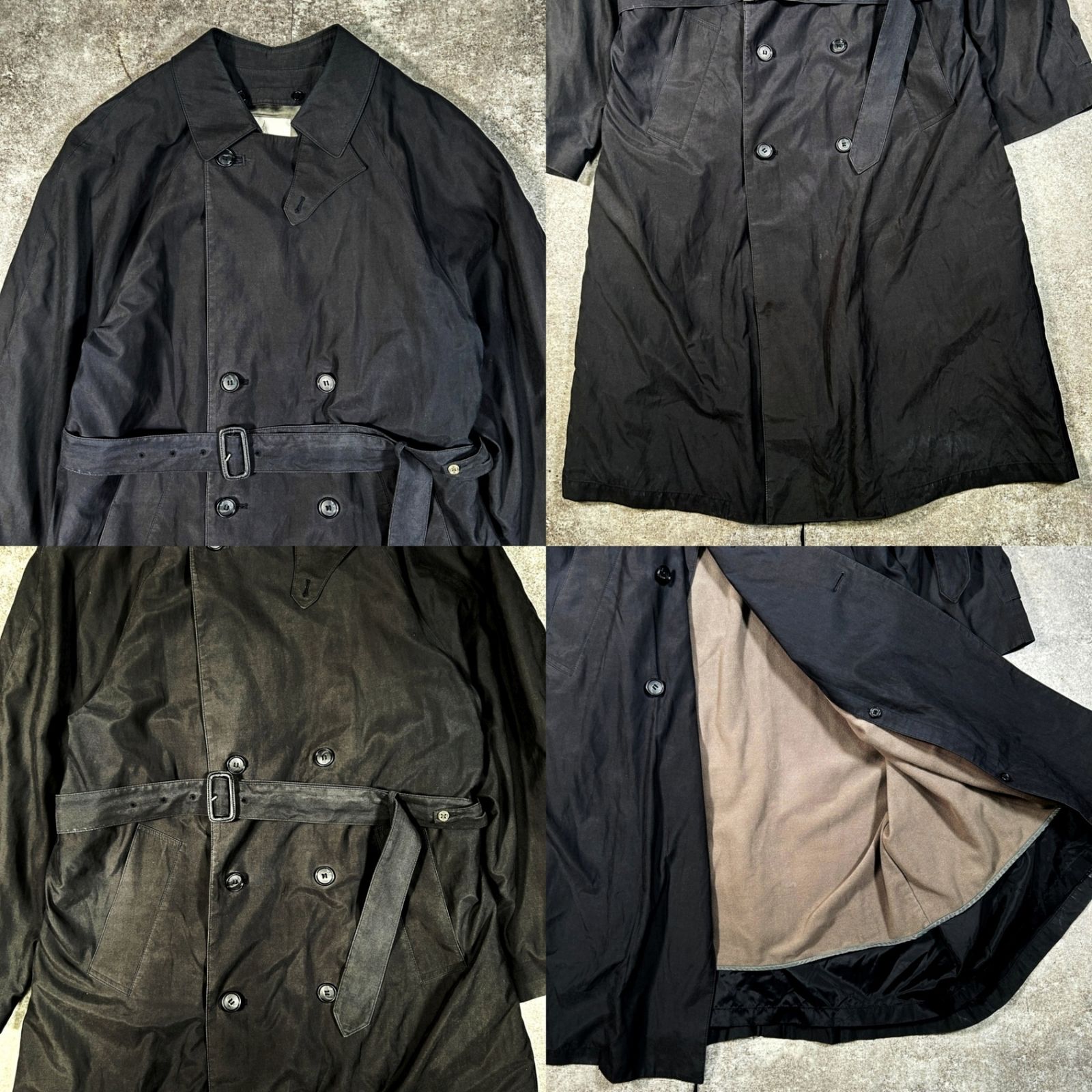 LONDON FOG ロンドンフォグ トレンチコート ロングコート ブラック