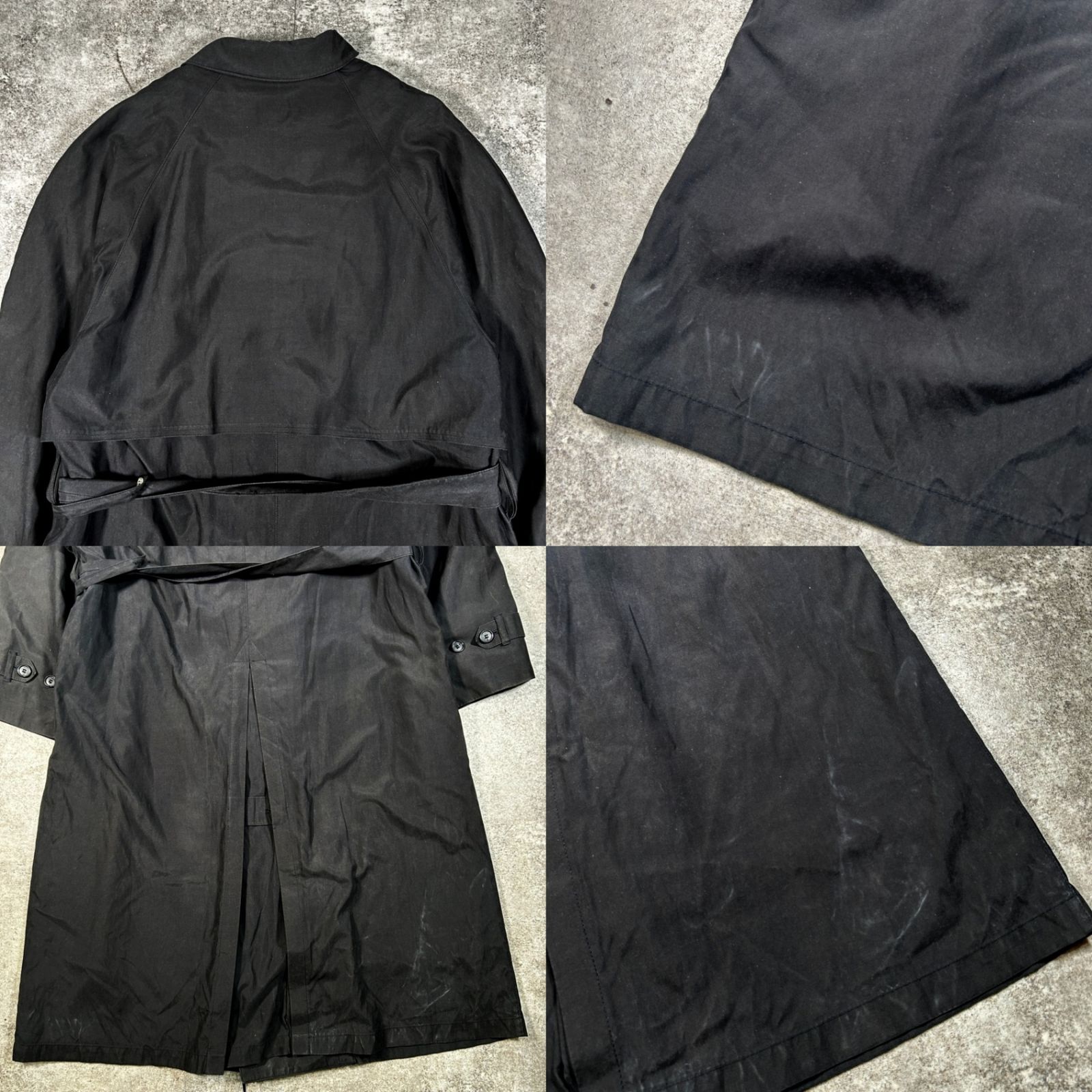 LONDON FOG ロンドンフォグ トレンチコート ロングコート ブラック