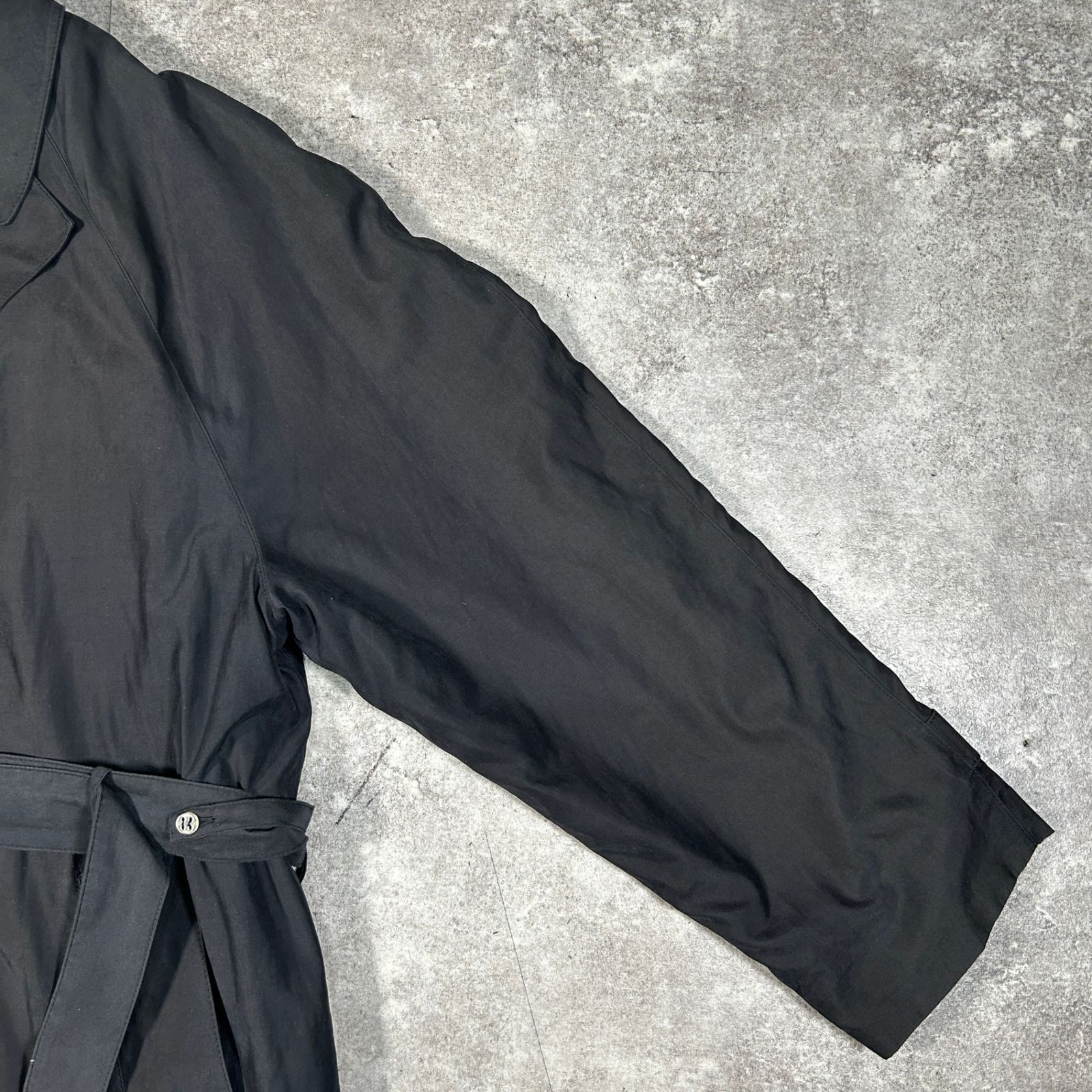 LONDON FOG ロンドンフォグ トレンチコート ロングコート ブラック