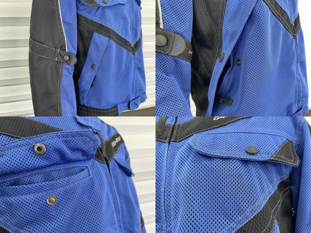 ライディングジャケットNANKAI PRO-RACING サイズL ブルー系 プロテクター付きメッシュジャケット 南海部品&frasl;515924