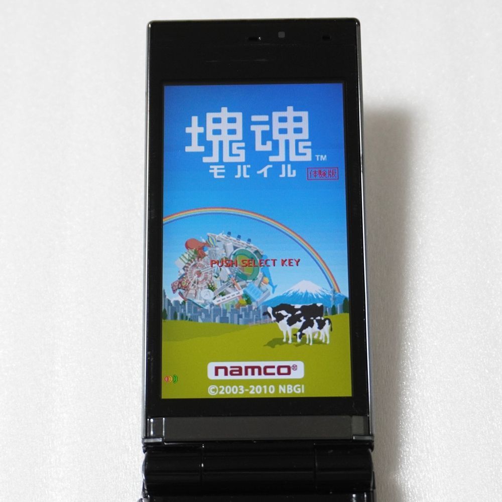 docomo PRIME series F-01C ブラック FOMA 3G ガラケー ドコモ 塊魂