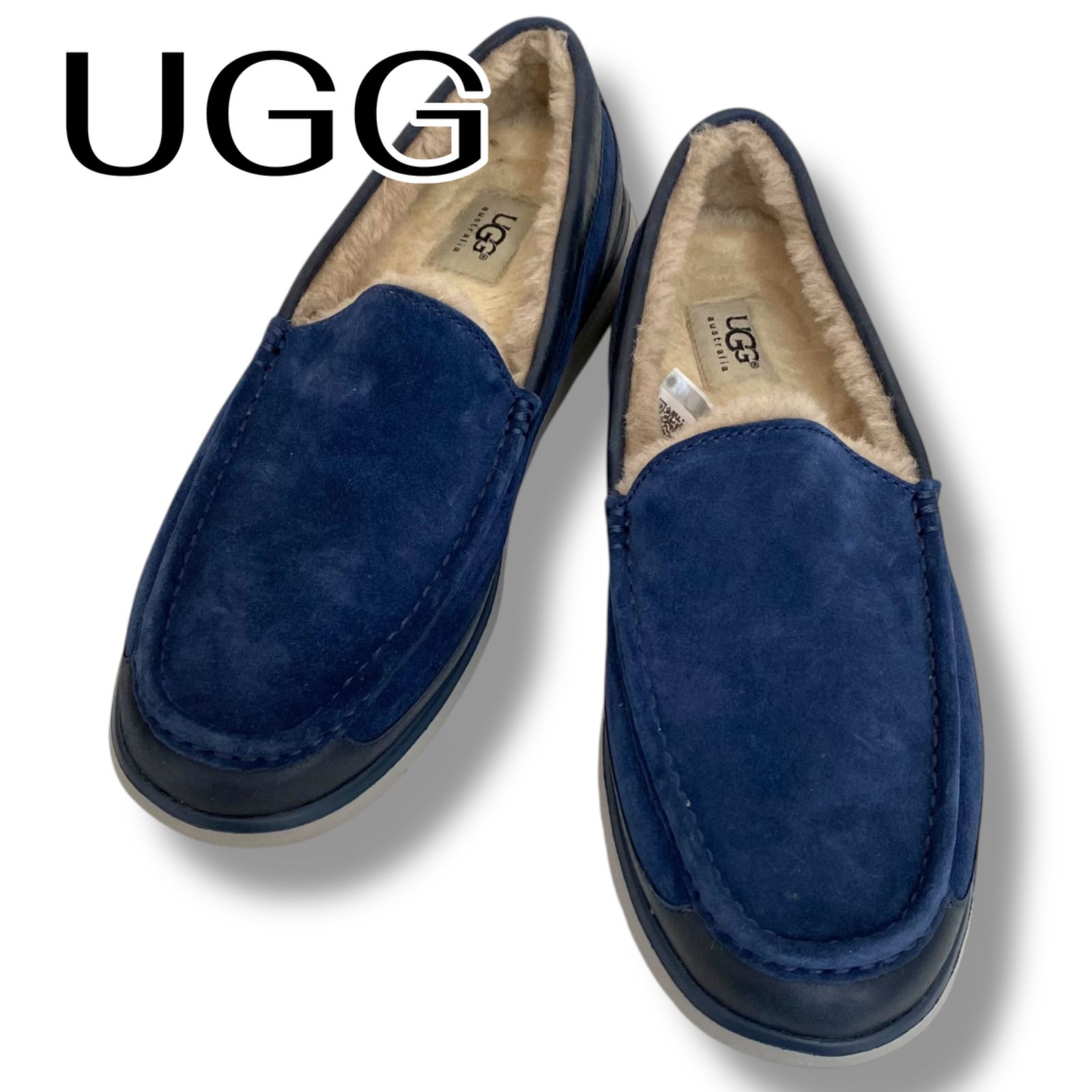 UGG アグ ネイビー メンズ 靴 スニーカー スリッポン シンプル 【27.5 