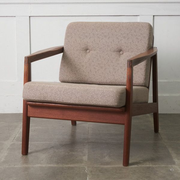 KOSUGA アームチェア ラウンジチェア 1人掛け ソファ チーク 椅子 北欧 スタイル 木製 シングルソファ イージーチェア 1P コスガ 98482