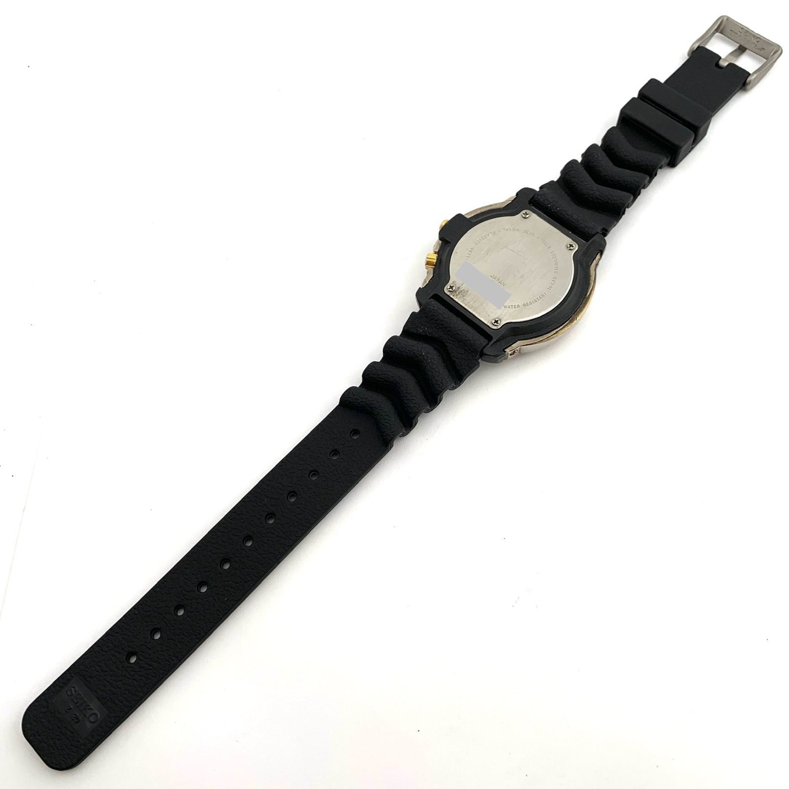 中古】ALBA V671-6A20 クォーツ腕時計 ホワイト/ブラック - メルカリ