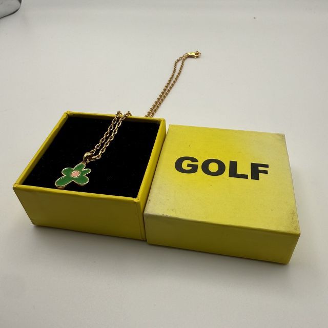GOLF WANG FLOWER NECKLACE KELLY GREEN ゴルフワン フラワー
