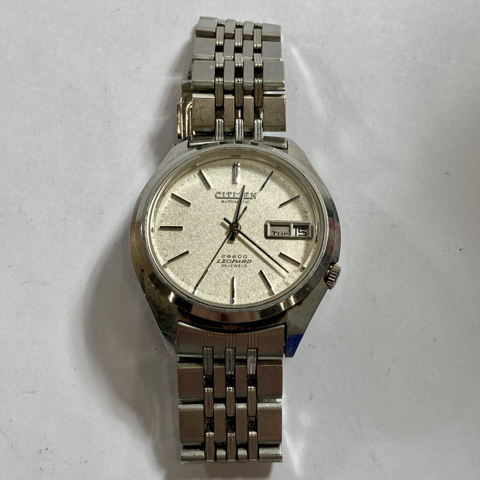 CITIZEN シチズン LEOPARD 24JEWELS レオパード 28800 腕時計 自動巻き メンズ 電池切れ ジャンク品