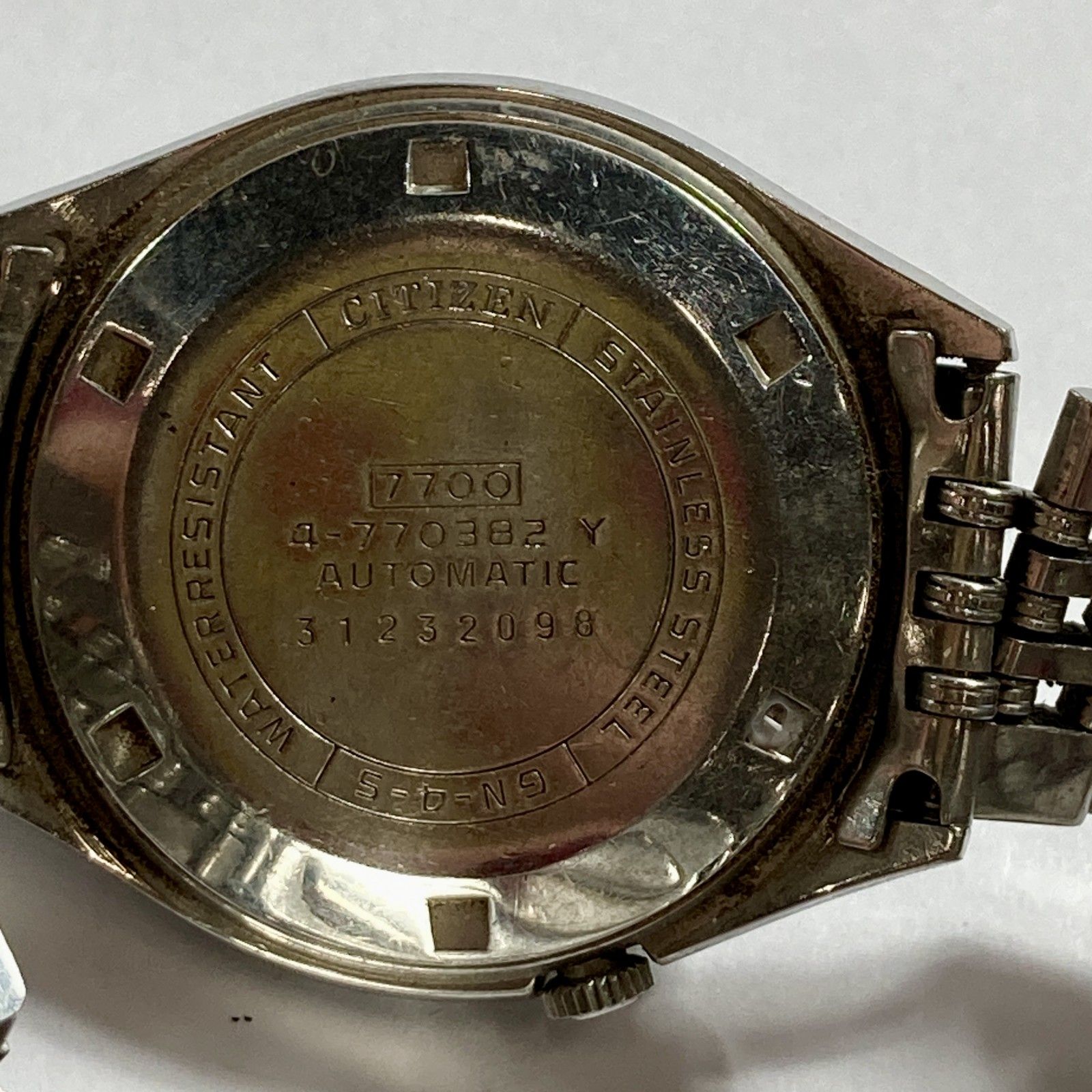  CITIZEN シチズン LEOPARD 24JEWELS レオパード 28800 腕時計 自動巻き メンズ 電池切れ ジャンク品 カーキ系 自動巻き時計 腕時計(アナログ)